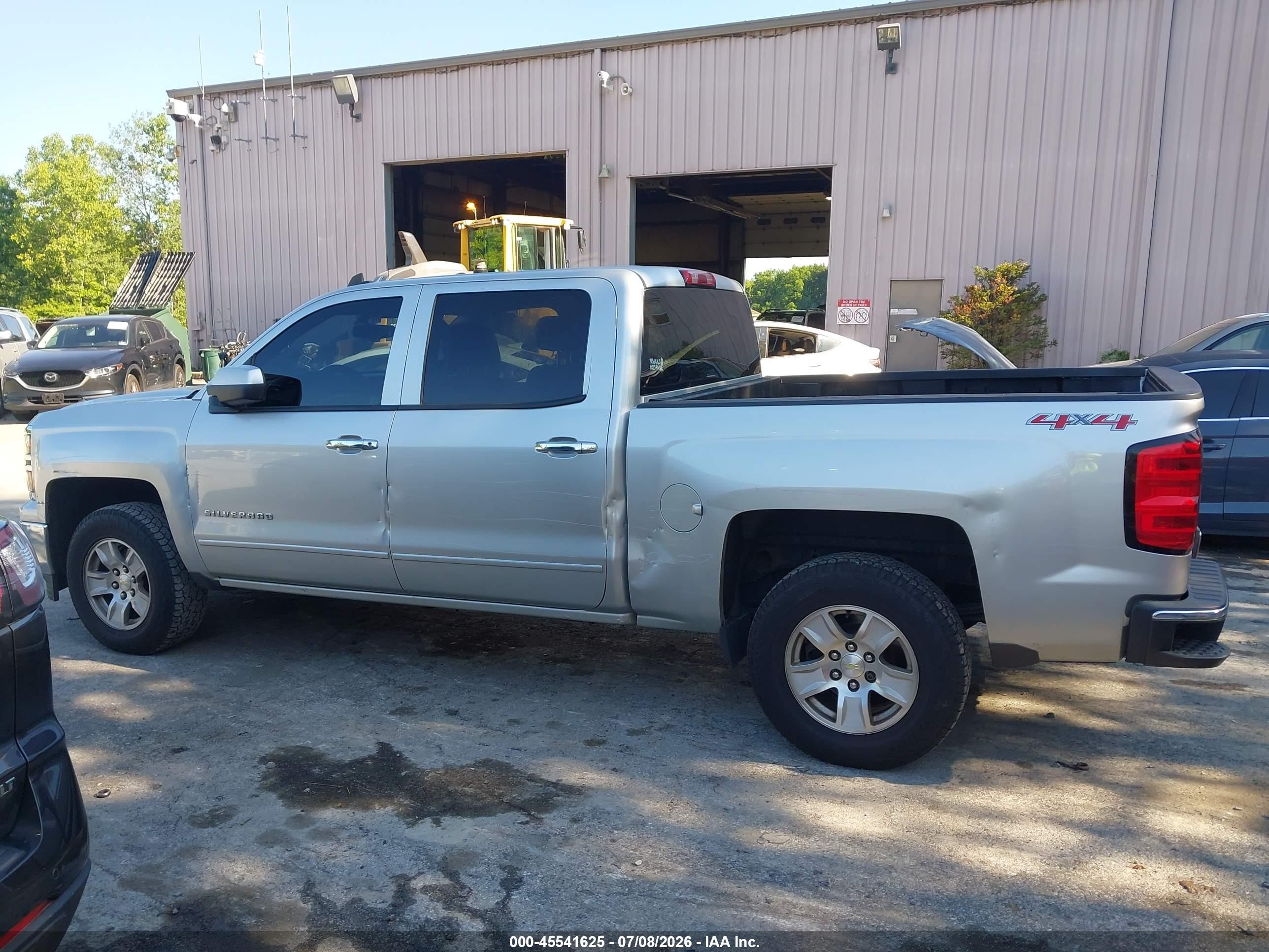 2015 Chevrolet Silverado 1500 Lt Silver vin: 3GCUKREC1FG117190