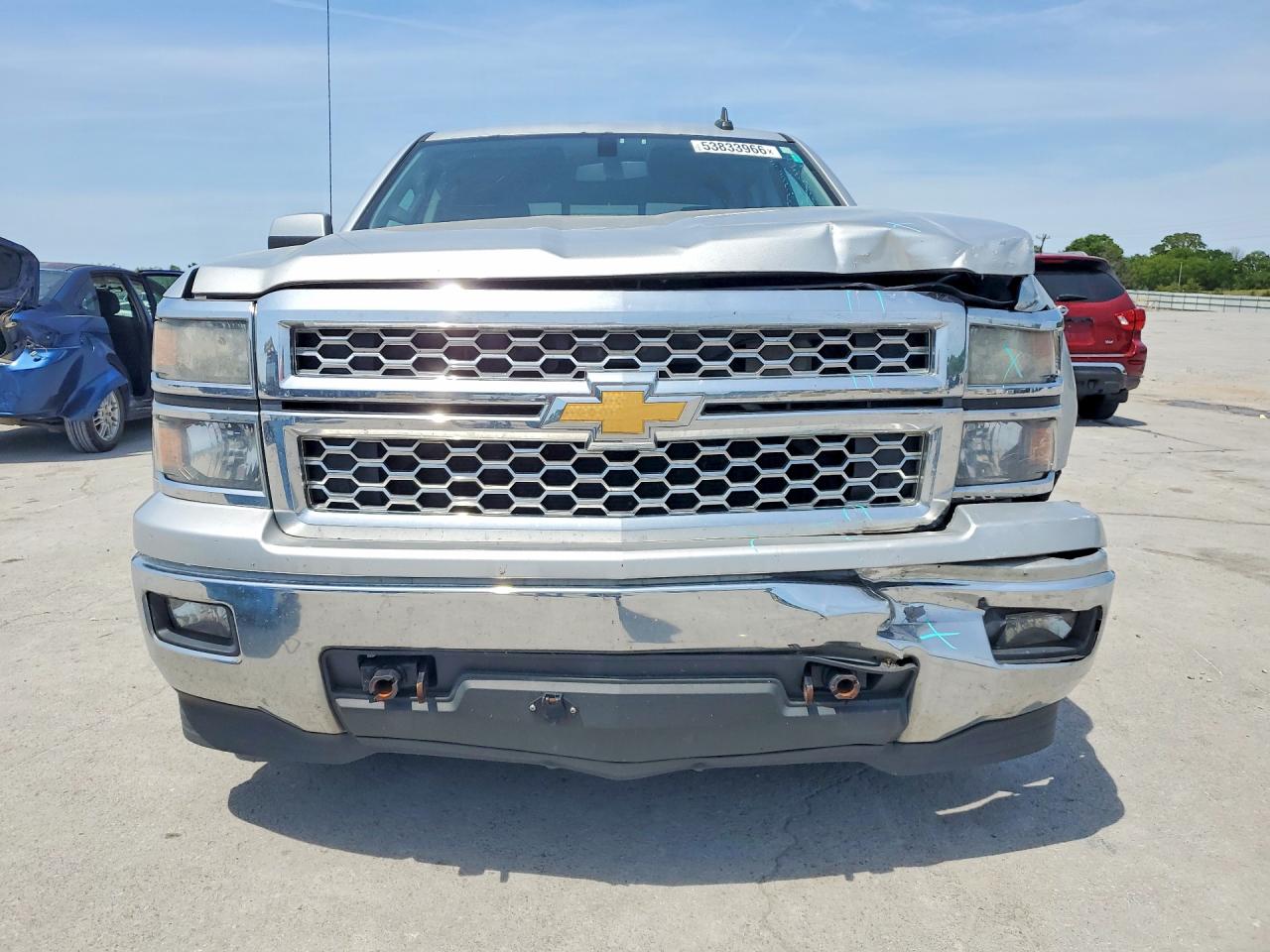 2015 Chevrolet Silverado K1500 Lt Silver vin: 3GCUKREC1FG198059