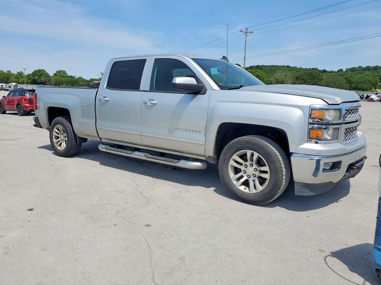 2015 Chevrolet Silverado K1500 Lt Silver vin: 3GCUKREC1FG198059