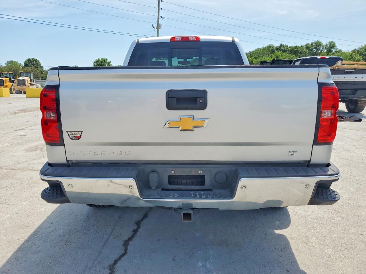 2015 Chevrolet Silverado K1500 Lt Silver vin: 3GCUKREC1FG198059