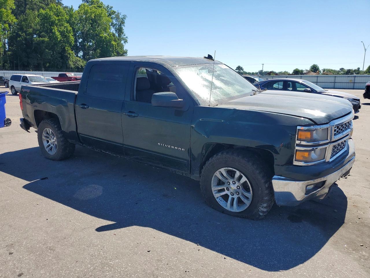 2015 Chevrolet Silverado K1500 Lt Green vin: 3GCUKREC1FG264061