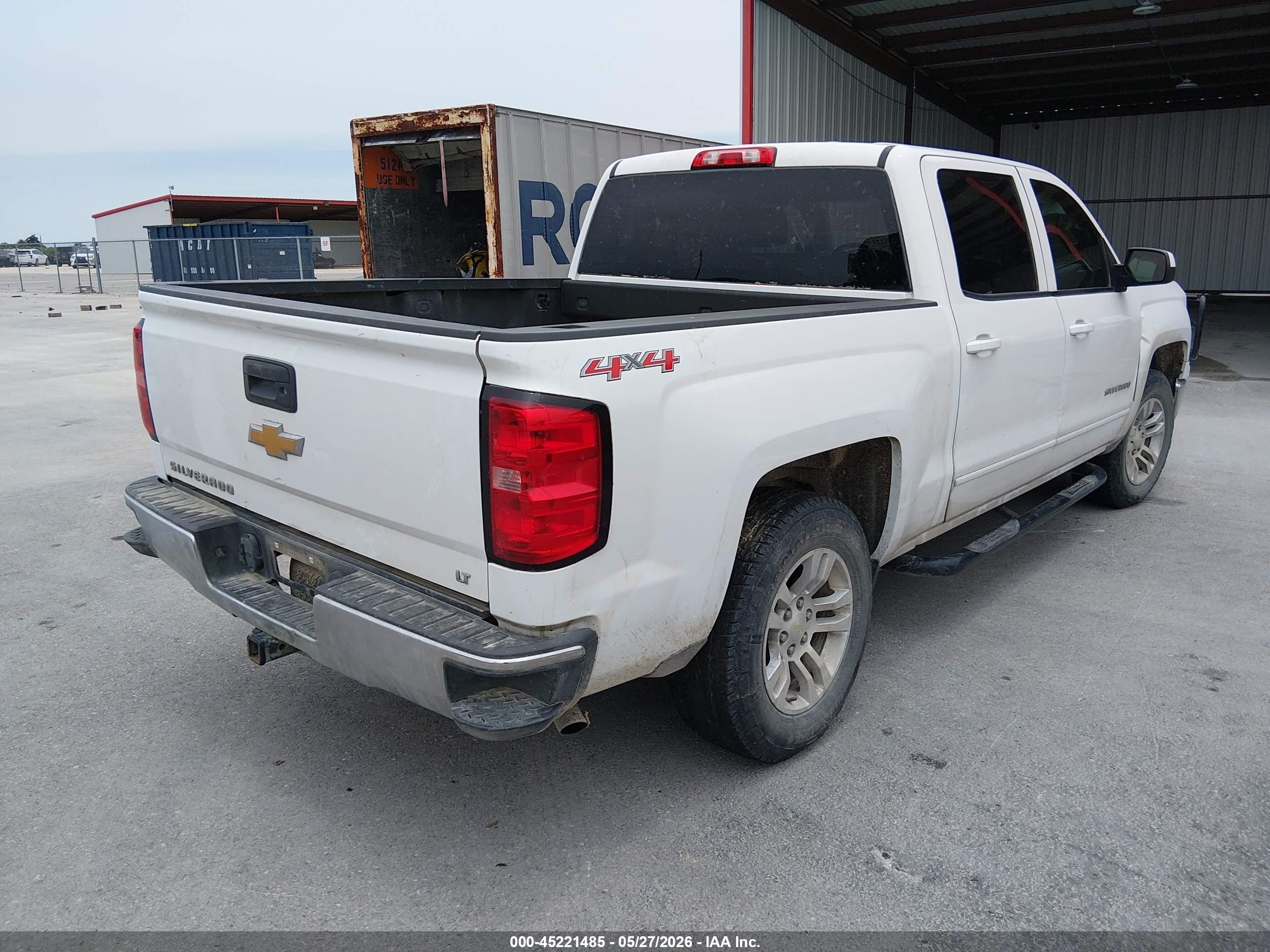 2015 Chevrolet Silverado 1500 1lt White vin: 3GCUKREC1FG320662