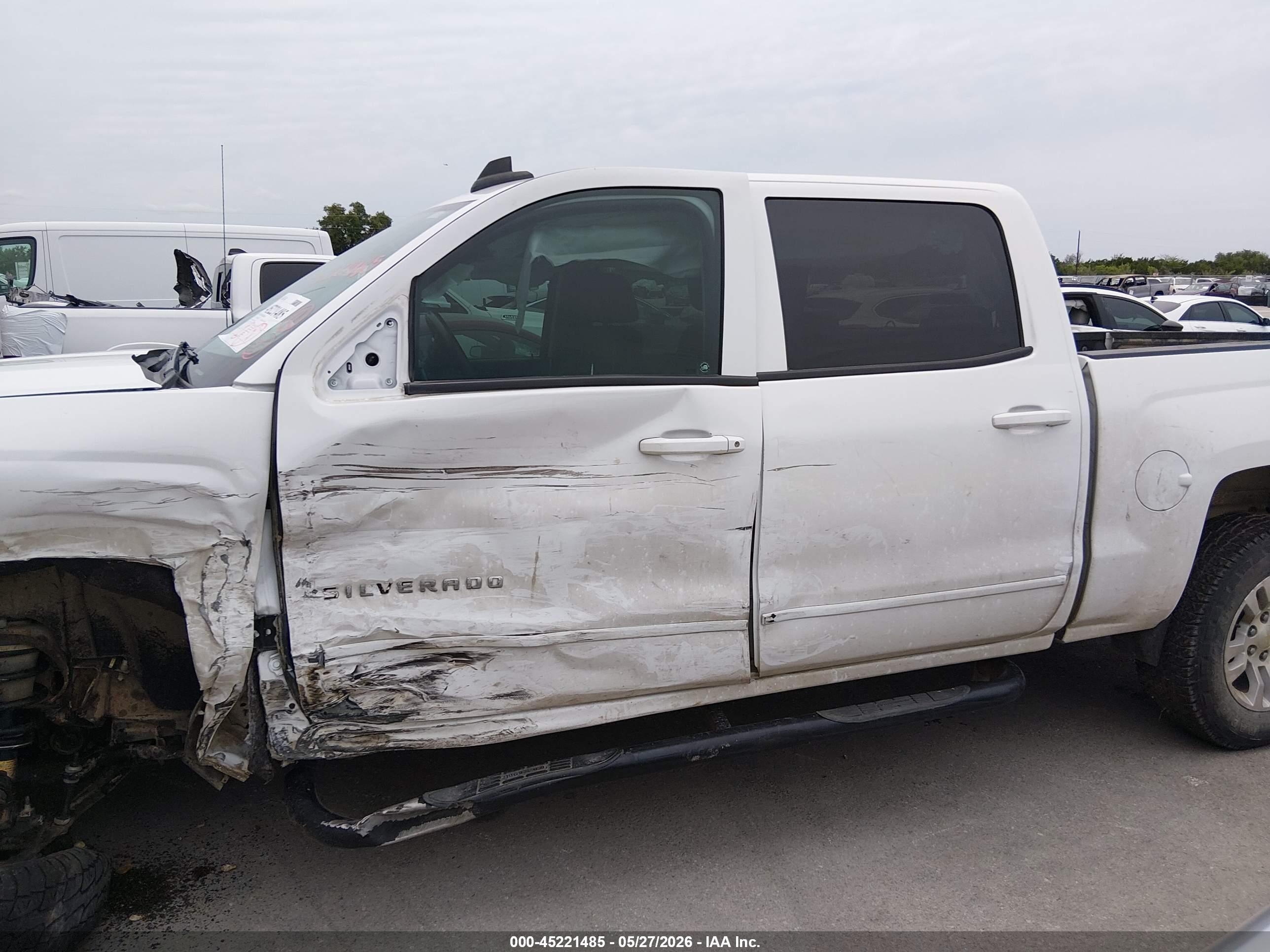 2015 Chevrolet Silverado 1500 1lt White vin: 3GCUKREC1FG320662