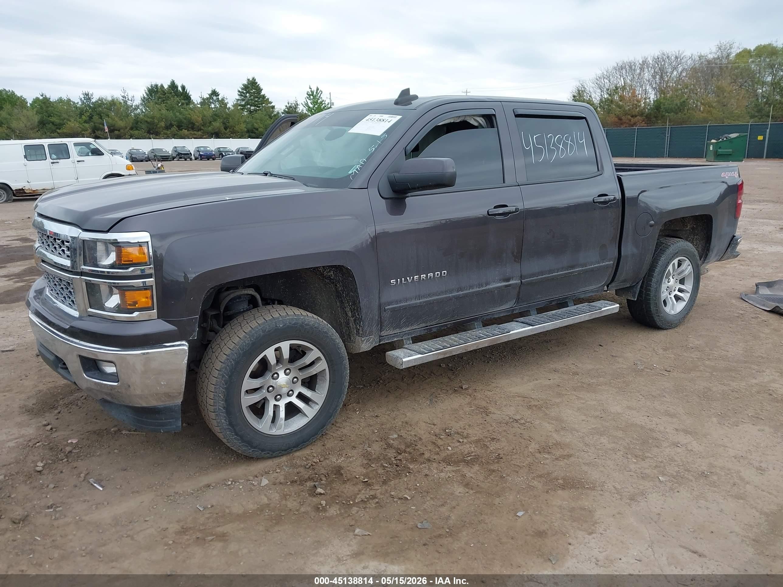 2015 Chevrolet Silverado 1500 1lt Gray vin: 3GCUKREC1FG324307