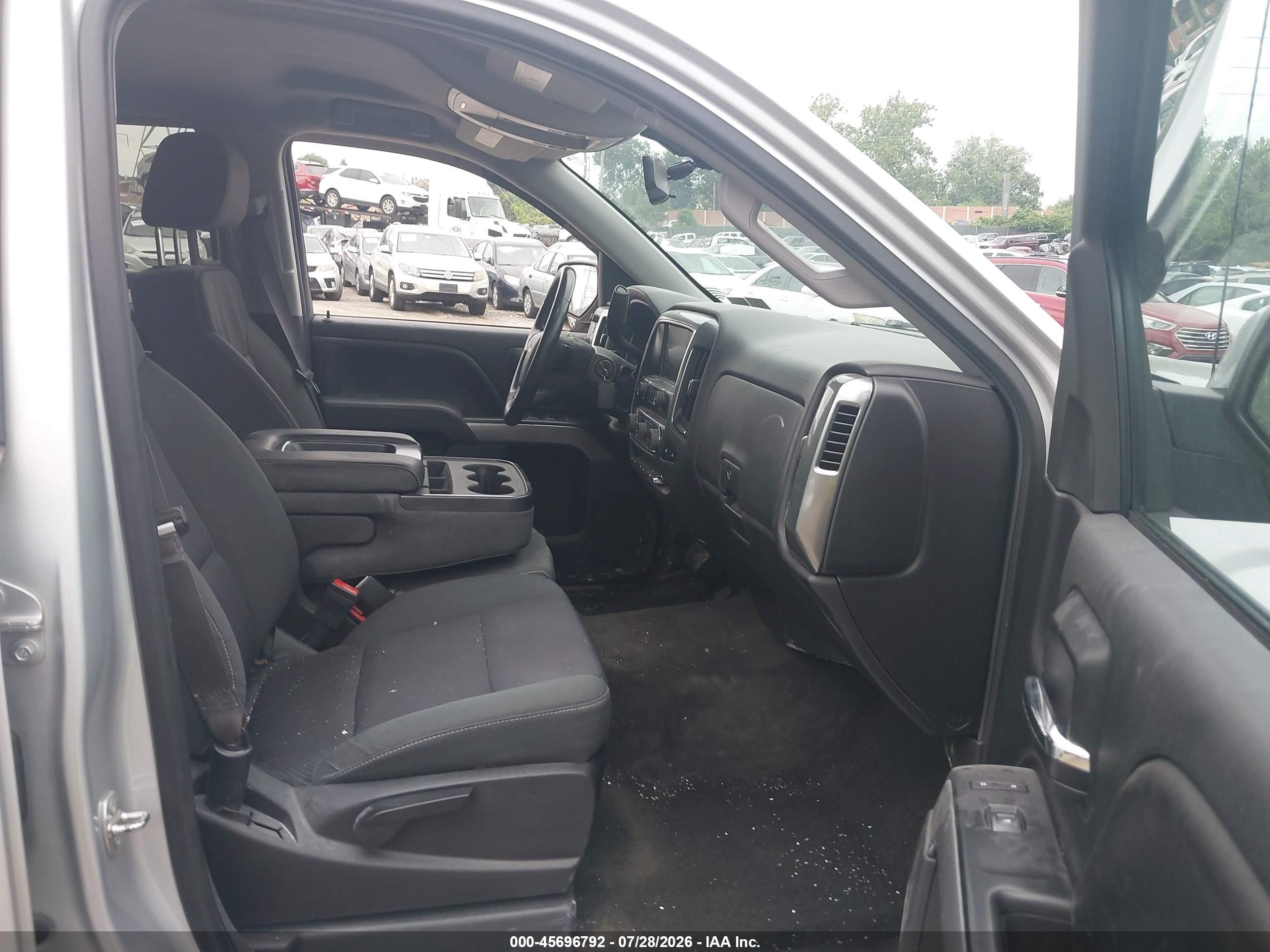 2015 Chevrolet Silverado 1500 Lt Gray vin: 3GCUKREC1FG398200
