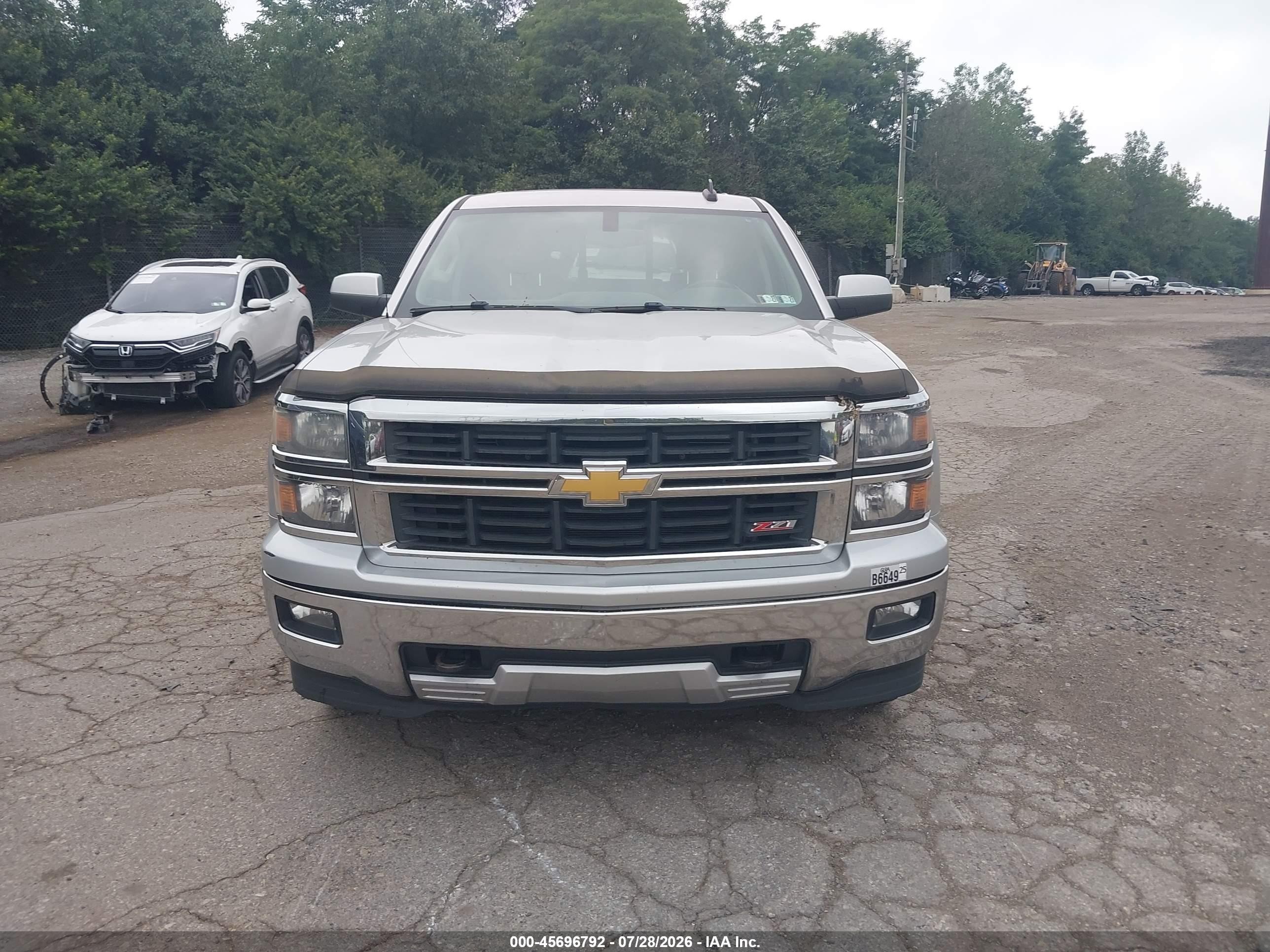 2015 Chevrolet Silverado 1500 Lt Gray vin: 3GCUKREC1FG398200