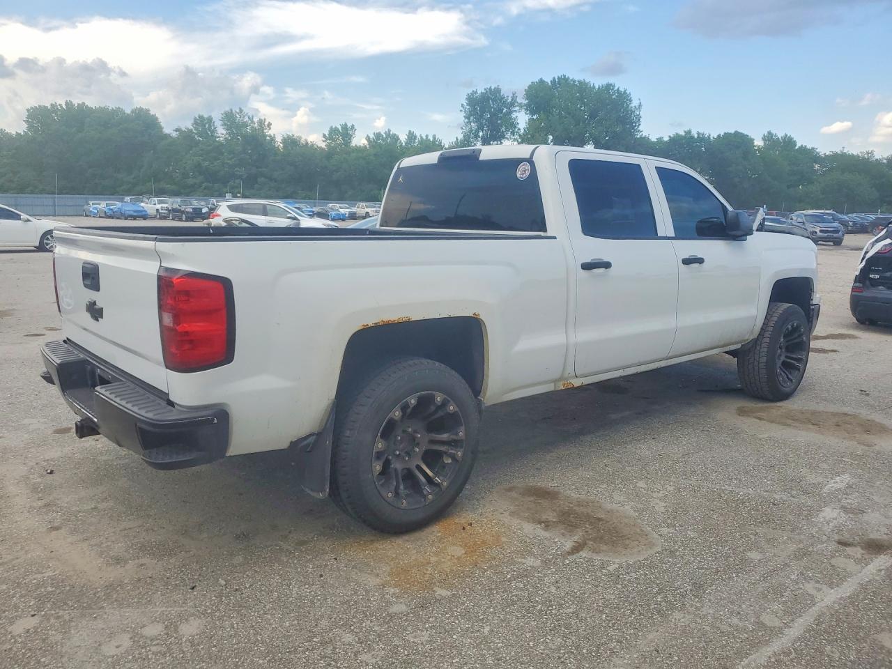 2014 Chevrolet Silverado K1500 Lt White vin: 3GCUKREC2EG103460