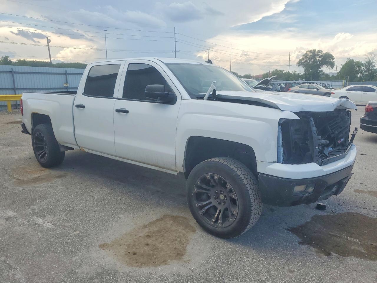 2014 Chevrolet Silverado K1500 Lt White vin: 3GCUKREC2EG103460