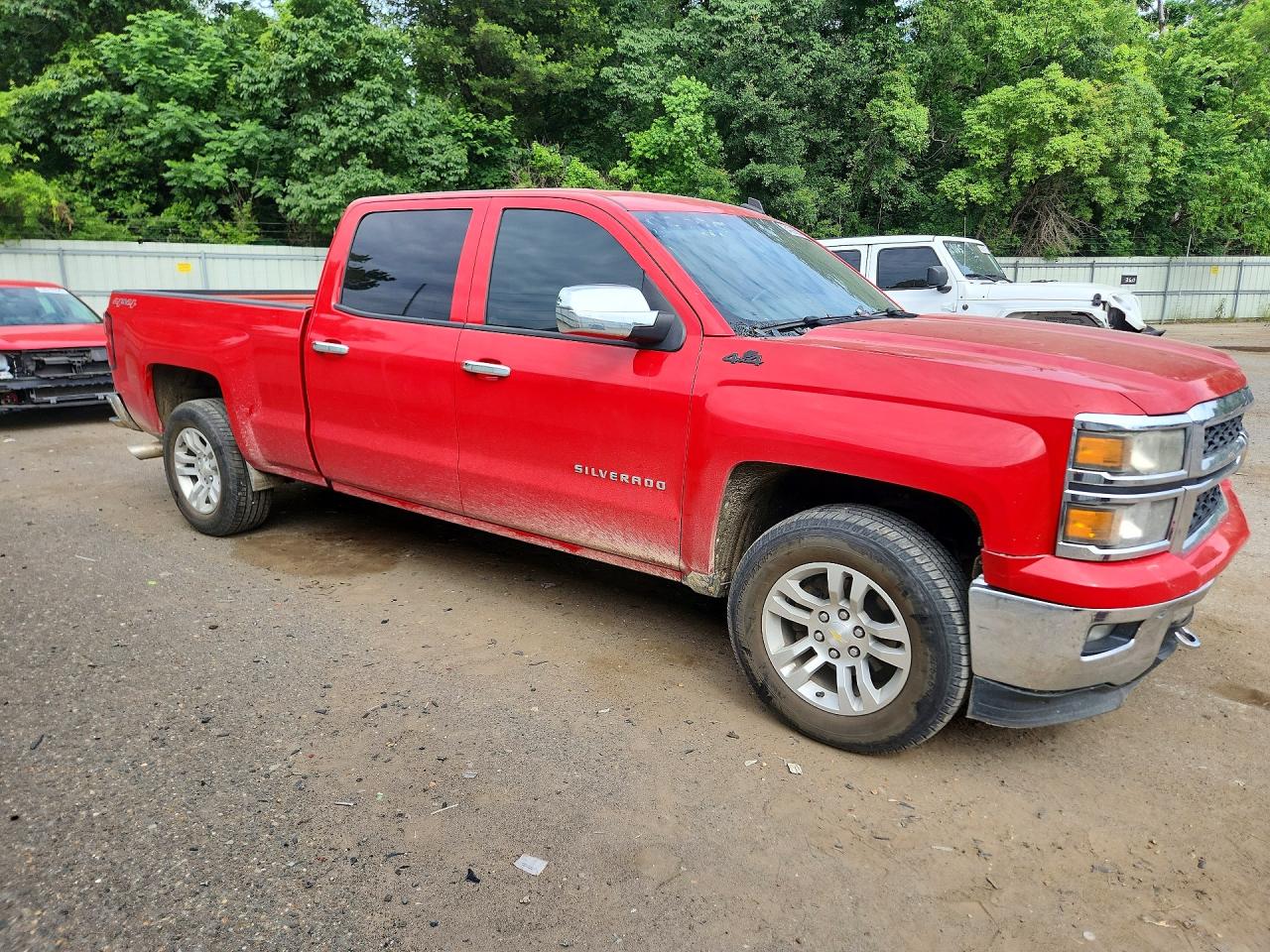 2014 Chevrolet Silverado K1500 Lt Red vin: 3GCUKREC2EG162444