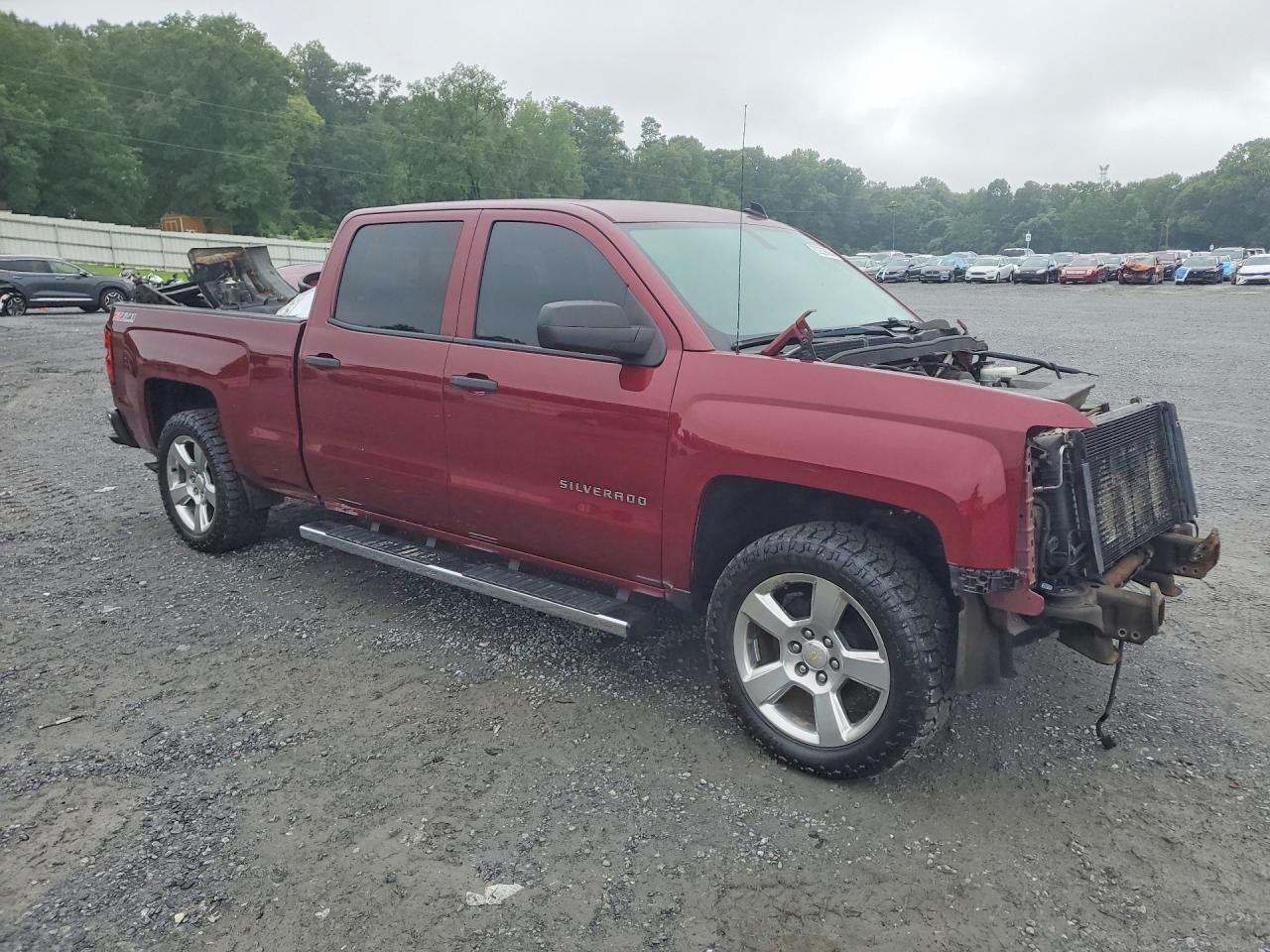 2014 Chevrolet Silverado K1500 Lt Burgundy vin: 3GCUKREC2EG166087