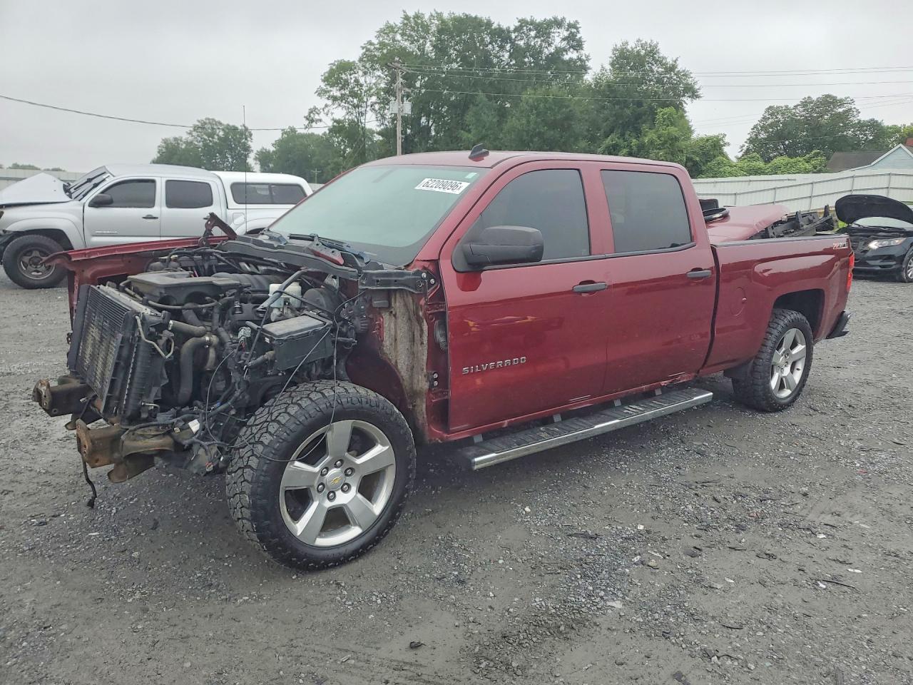 2014 Chevrolet Silverado K1500 Lt Burgundy vin: 3GCUKREC2EG166087