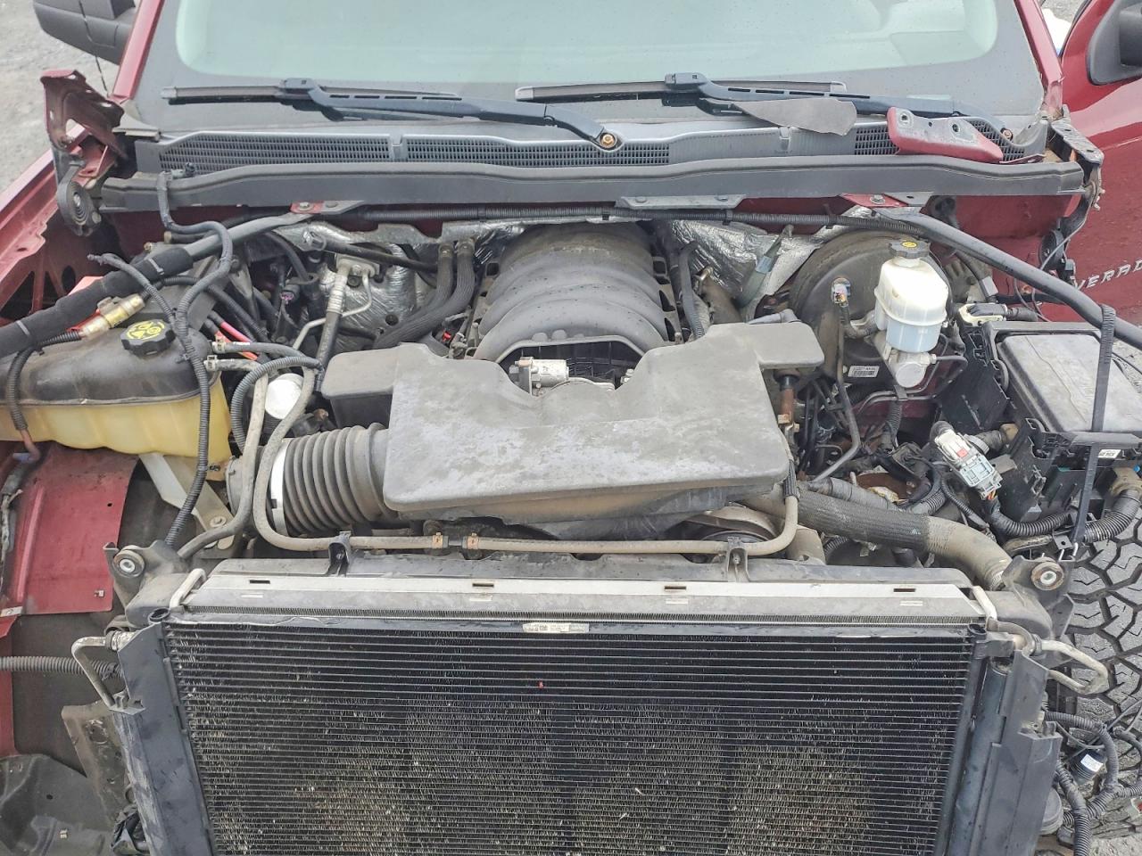 2014 Chevrolet Silverado K1500 Lt Burgundy vin: 3GCUKREC2EG166087