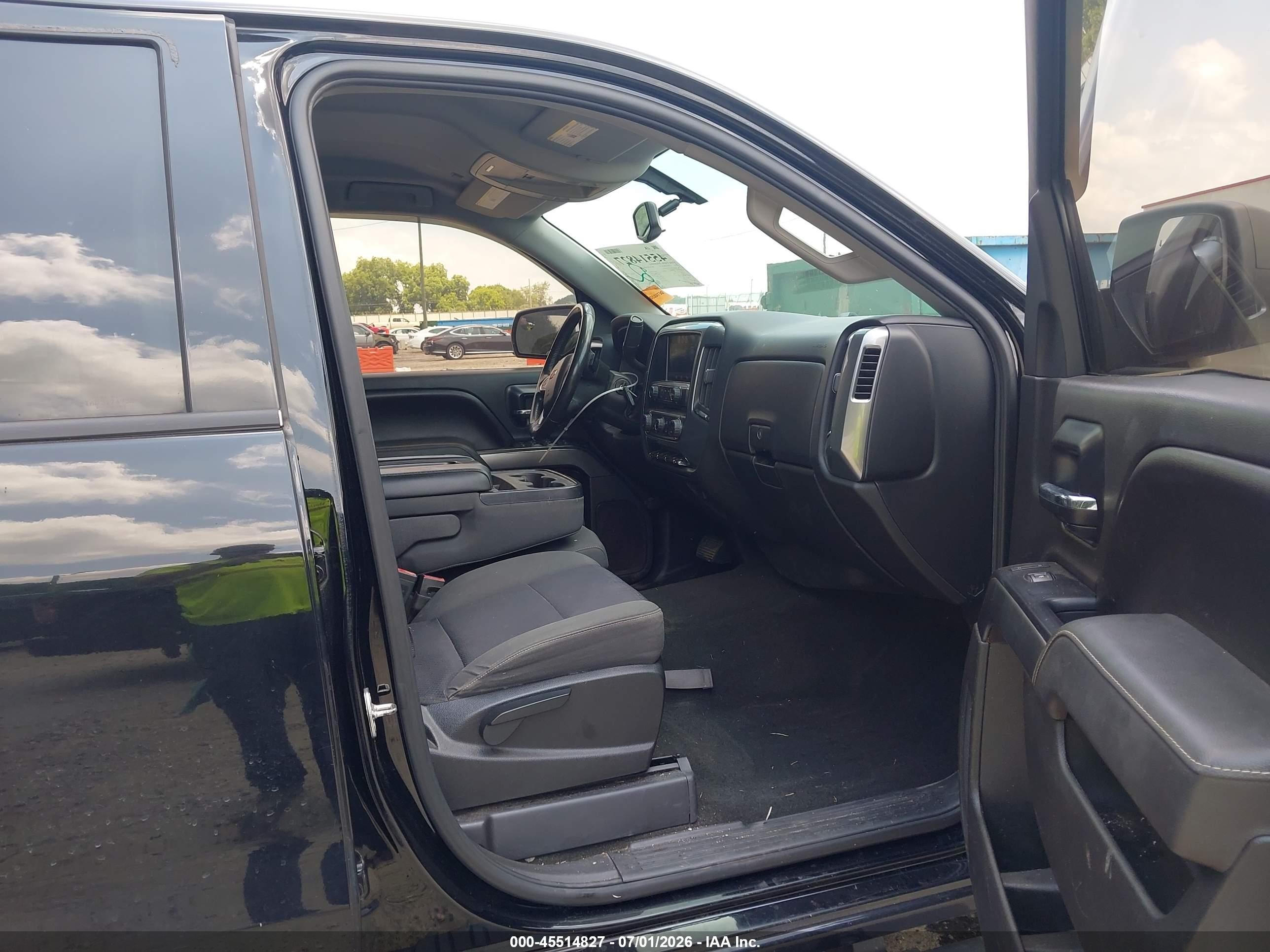 2014 Chevrolet Silverado 1500 Lt Black vin: 3GCUKREC2EG190793