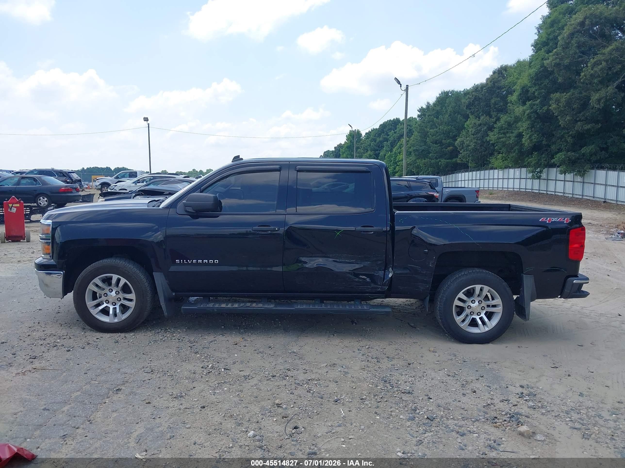 2014 Chevrolet Silverado 1500 Lt Black vin: 3GCUKREC2EG190793