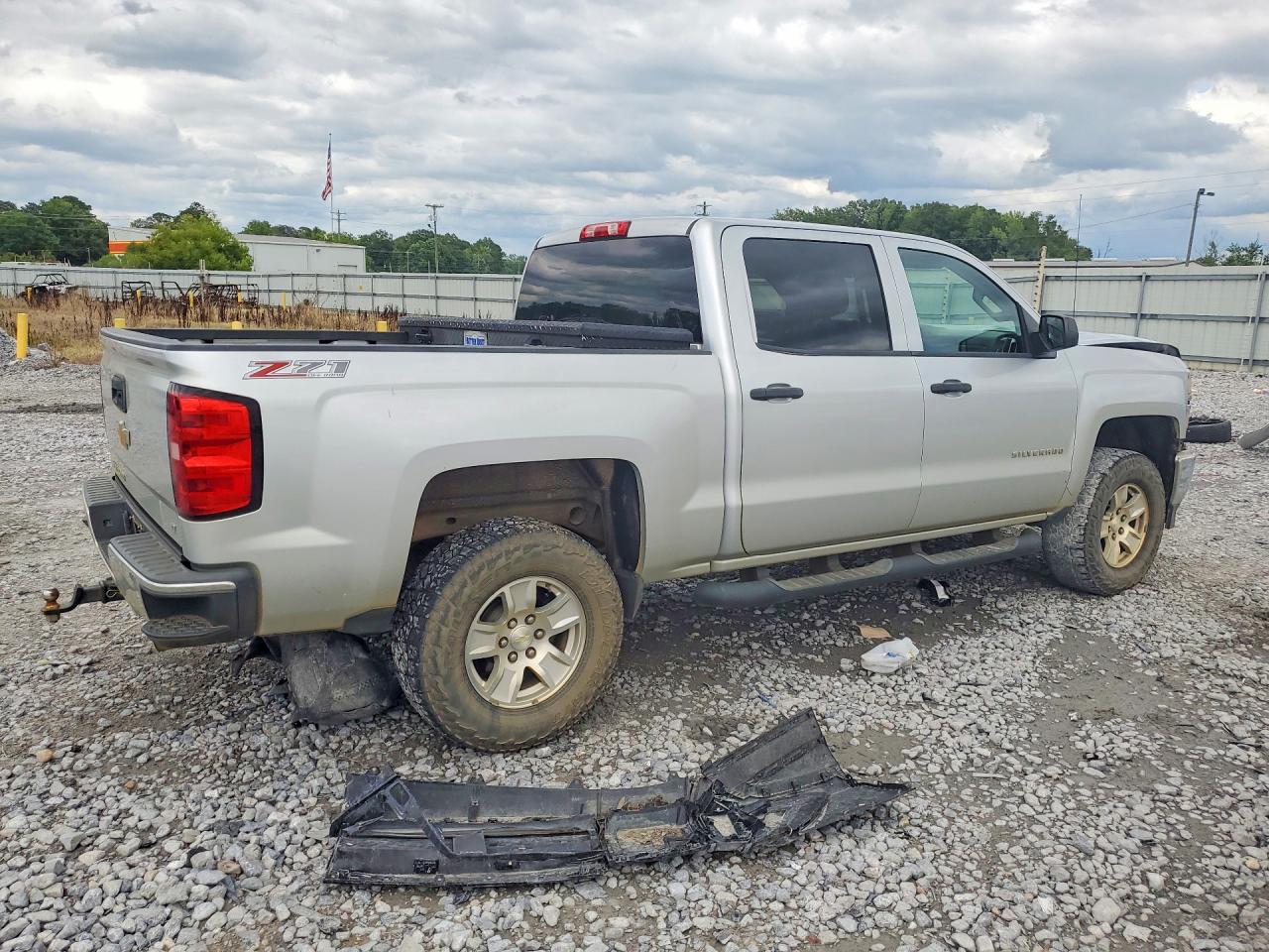 2014 Chevrolet Silverado K1500 Lt Silver vin: 3GCUKREC2EG193015