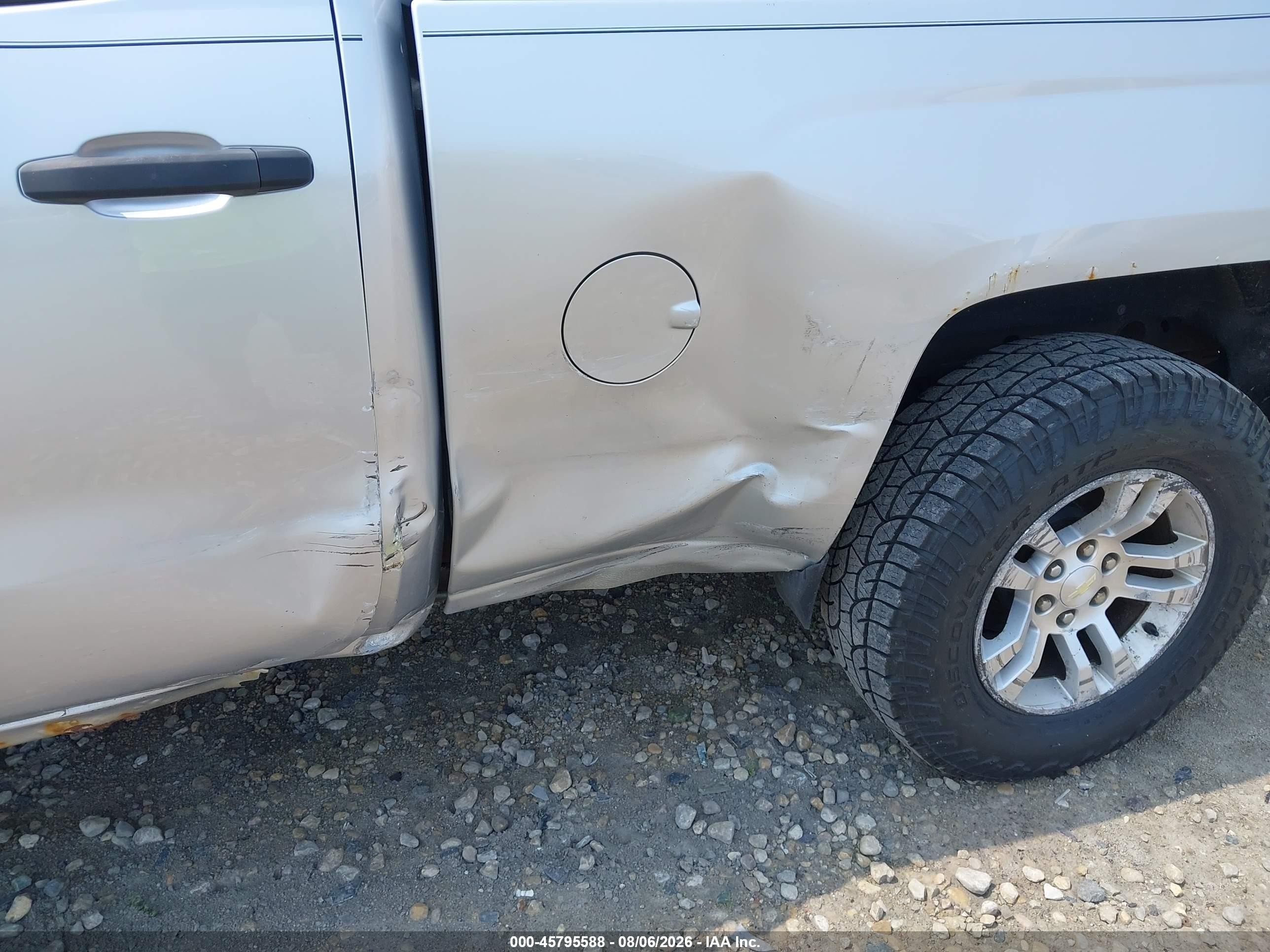 2014 Chevrolet Silverado 1500 Lt Silver vin: 3GCUKREC2EG220598