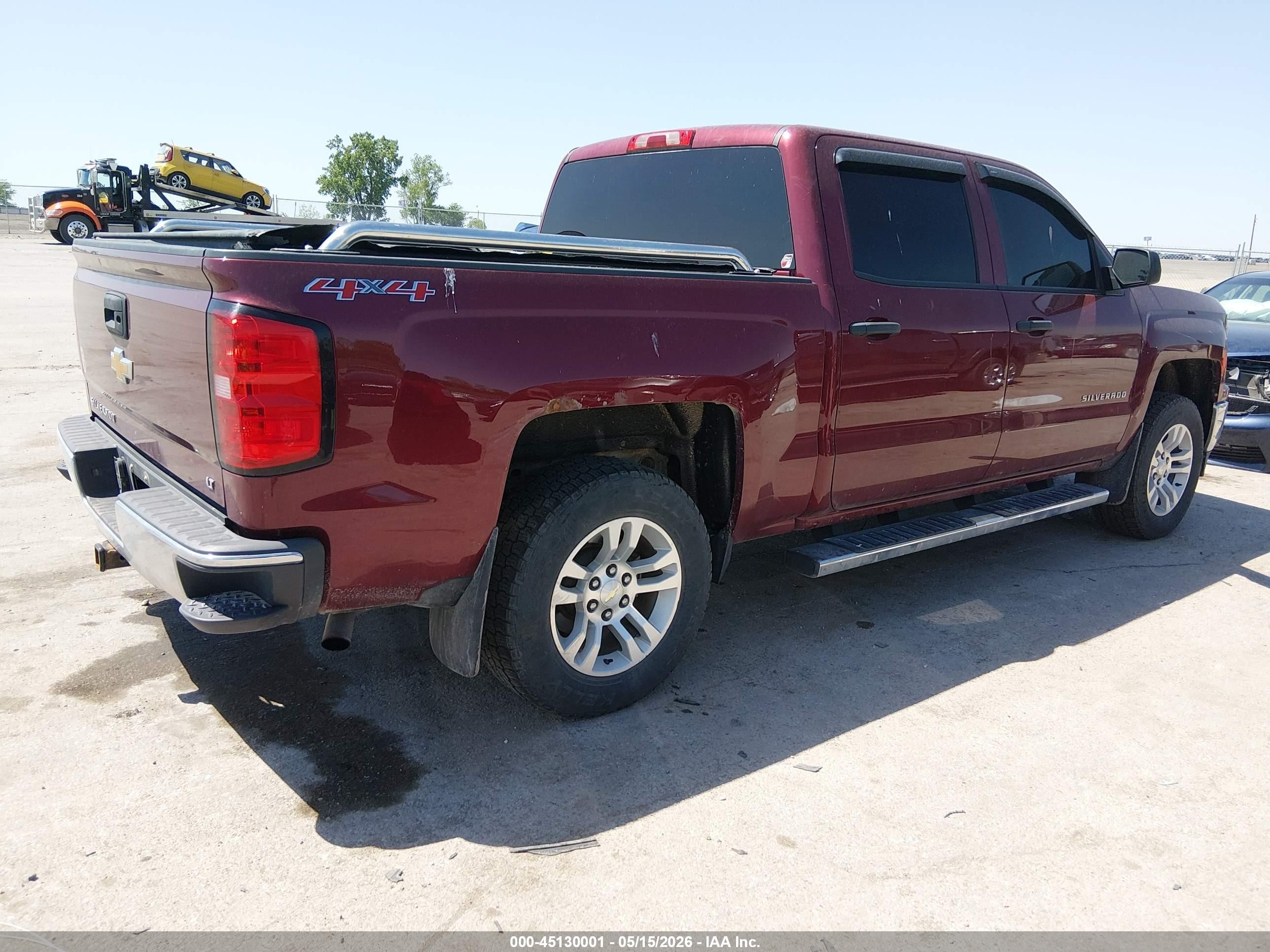 2014 Chevrolet Silverado 1500 1lt Red vin: 3GCUKREC2EG338604