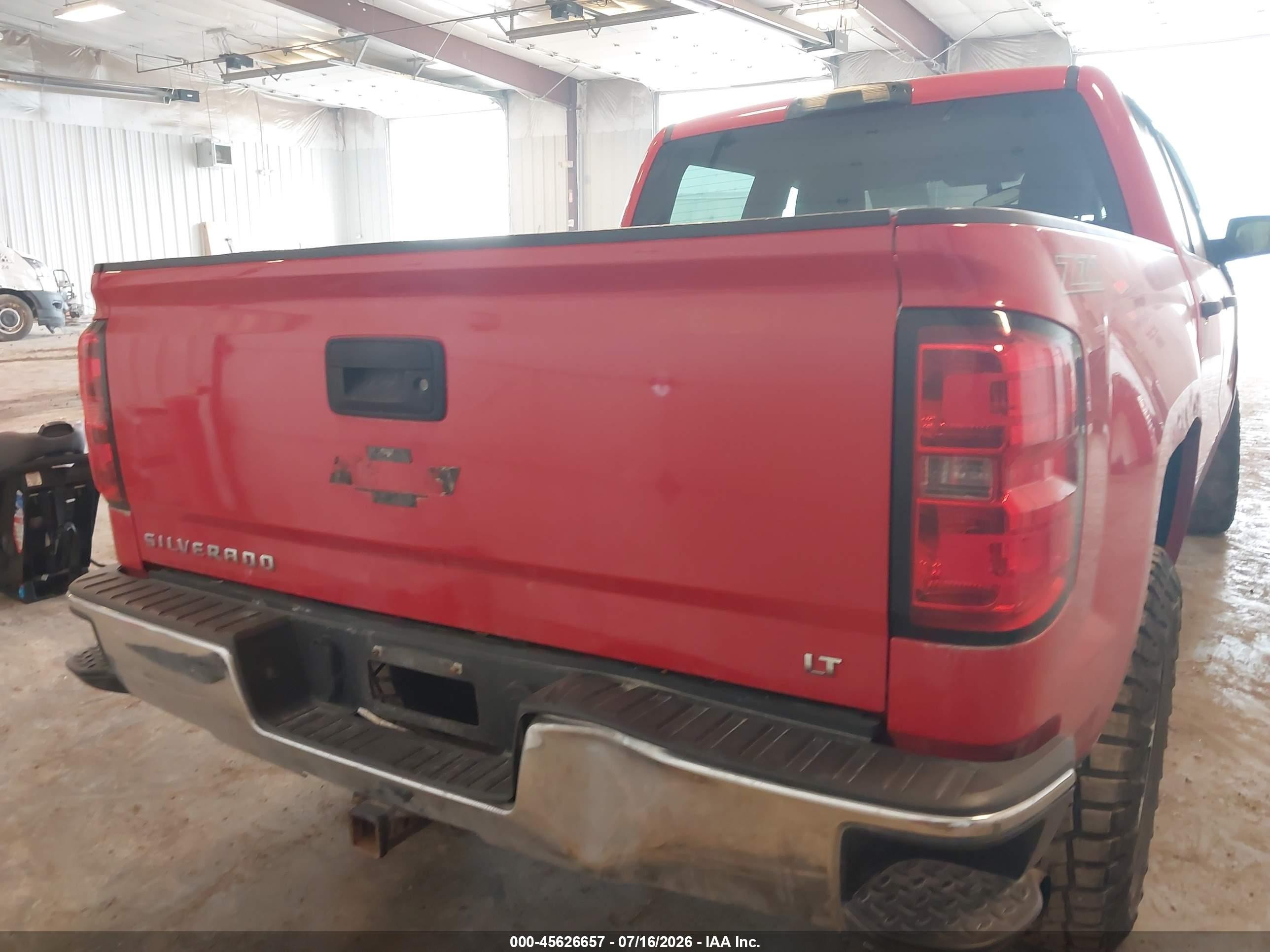 2014 Chevrolet Silverado 1500 Lt Red vin: 3GCUKREC2EG349411