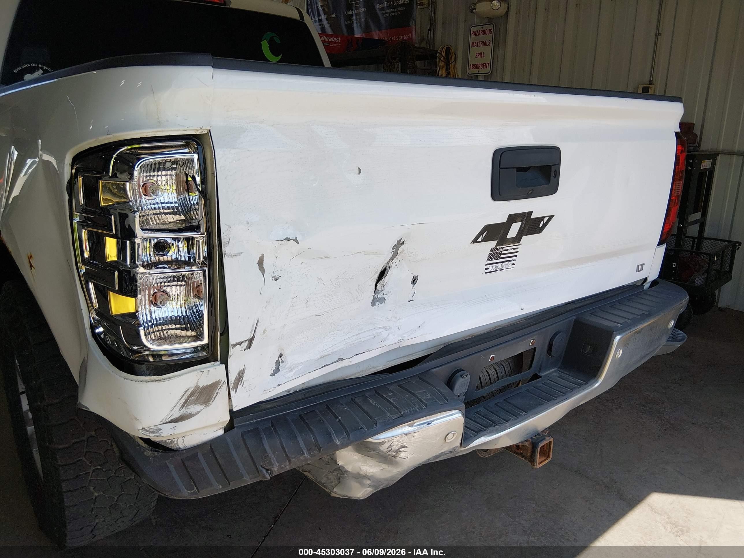 2014 Chevrolet Silverado 1500 2lt White vin: 3GCUKREC2EG368458