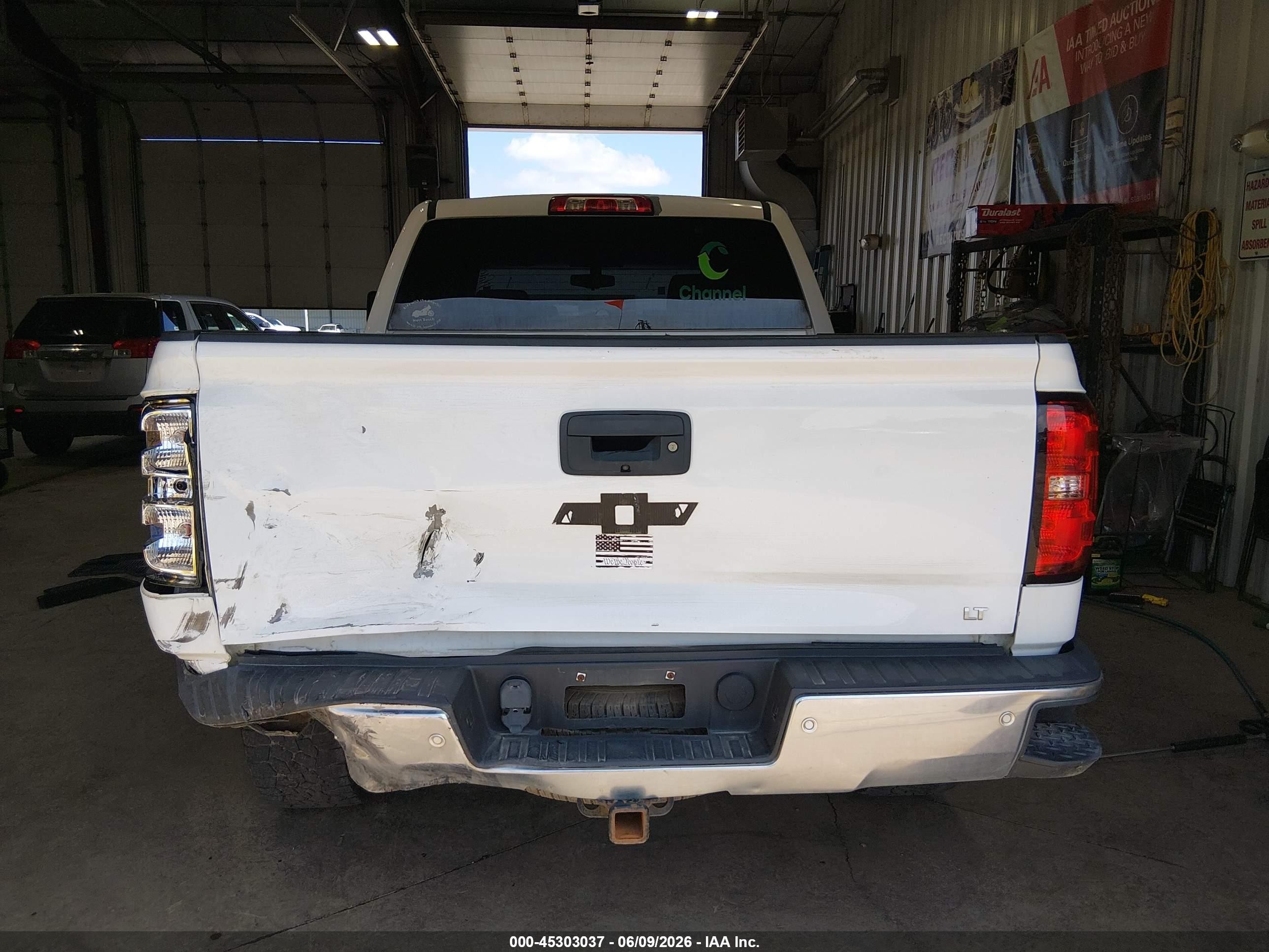 2014 Chevrolet Silverado 1500 2lt White vin: 3GCUKREC2EG368458