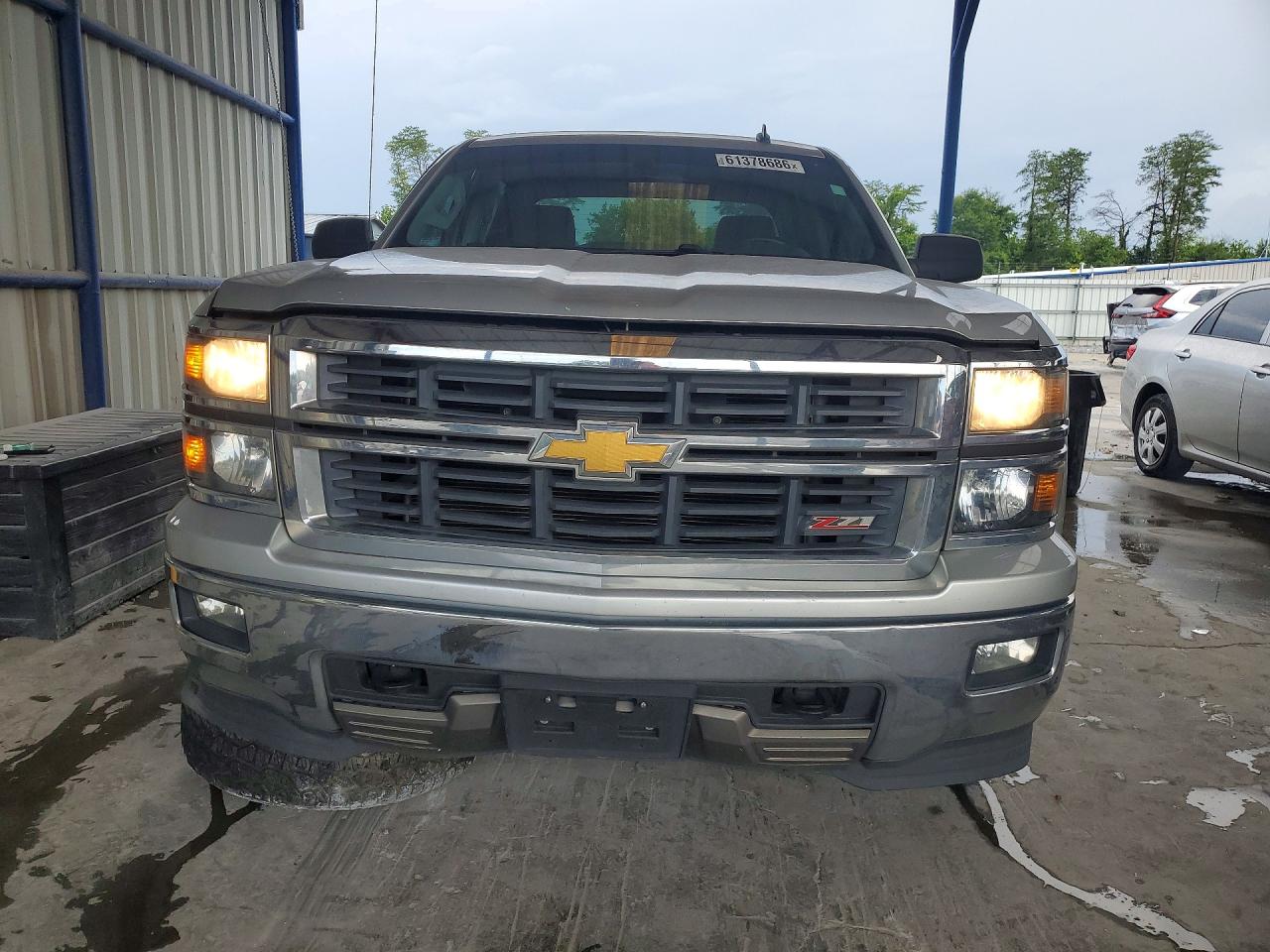 2014 Chevrolet Silverado K1500 Lt Silver vin: 3GCUKREC2EG389603