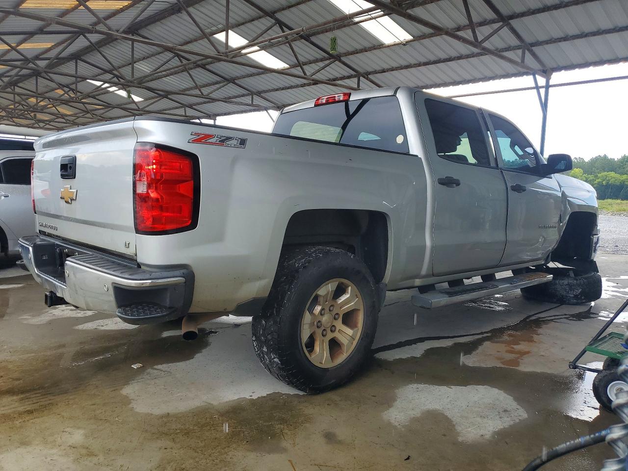 2014 Chevrolet Silverado K1500 Lt Silver vin: 3GCUKREC2EG389603