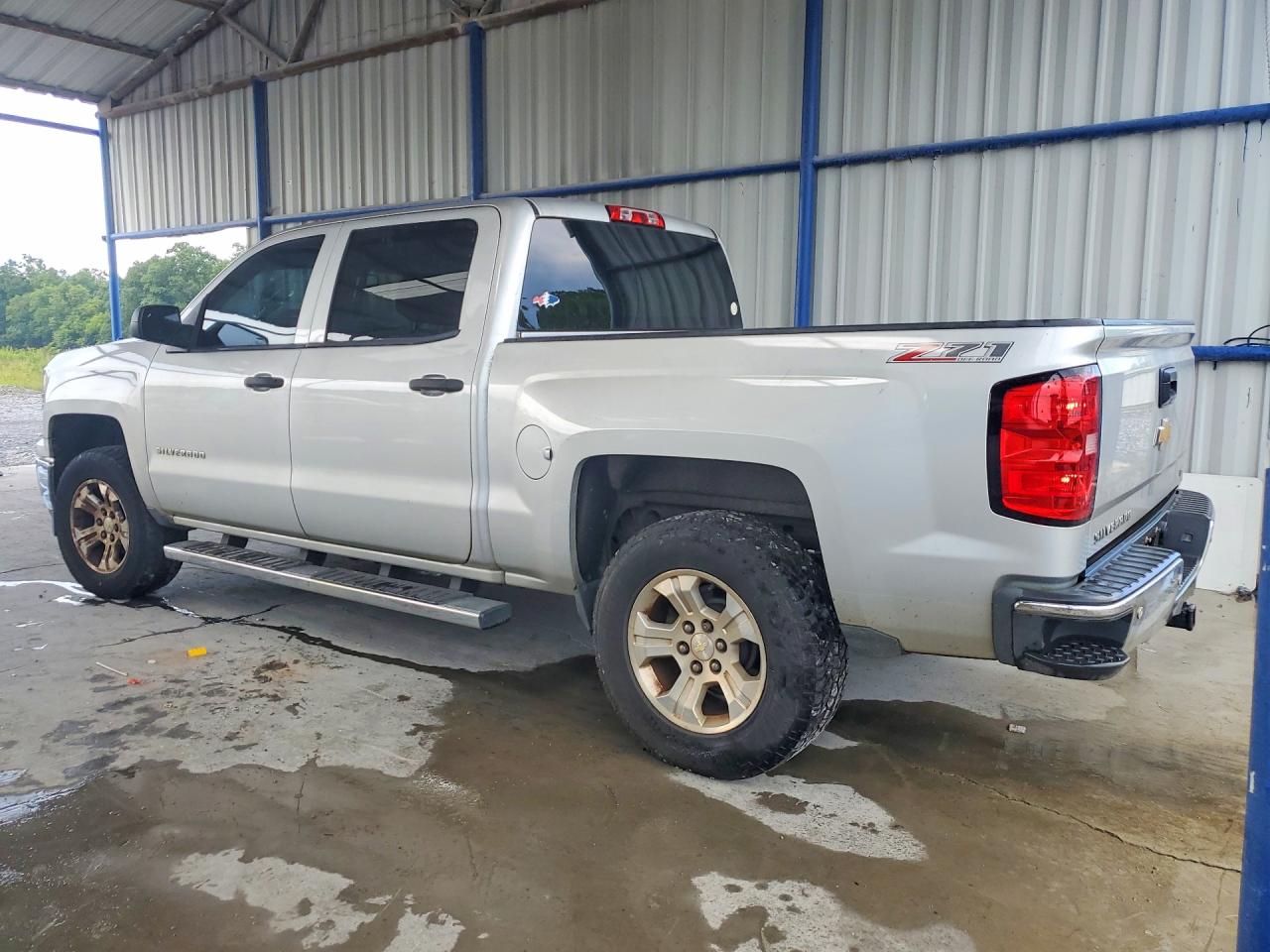 2014 Chevrolet Silverado K1500 Lt Silver vin: 3GCUKREC2EG389603