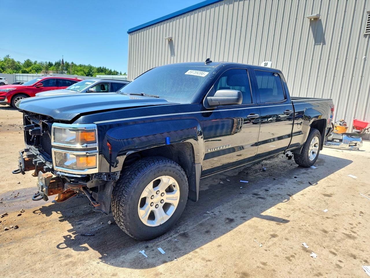 2014 Chevrolet Silverado K1500 Lt Black vin: 3GCUKREC2EG416203