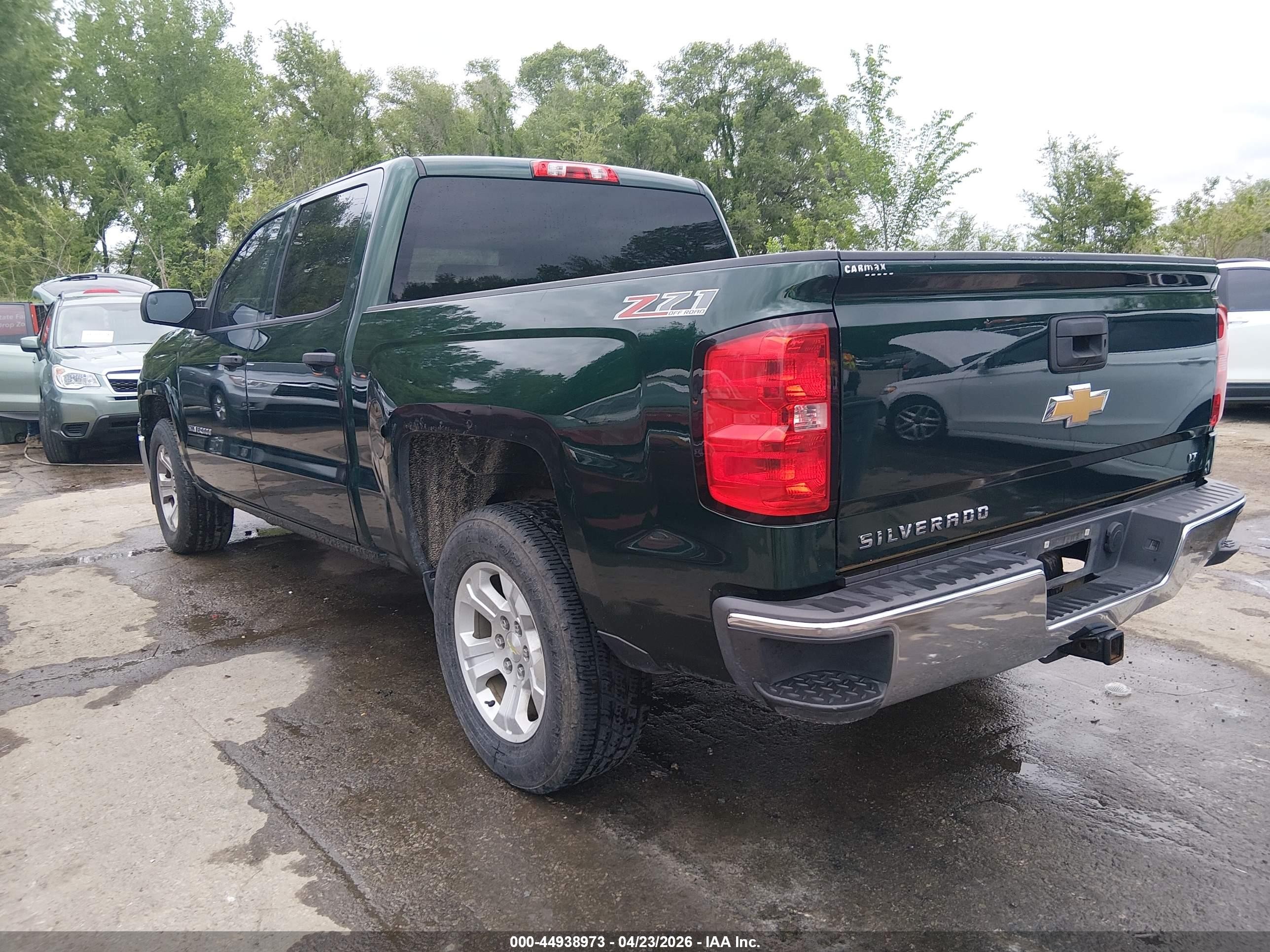 2014 Chevrolet Silverado 1500 2lt Green vin: 3GCUKREC2EG426763