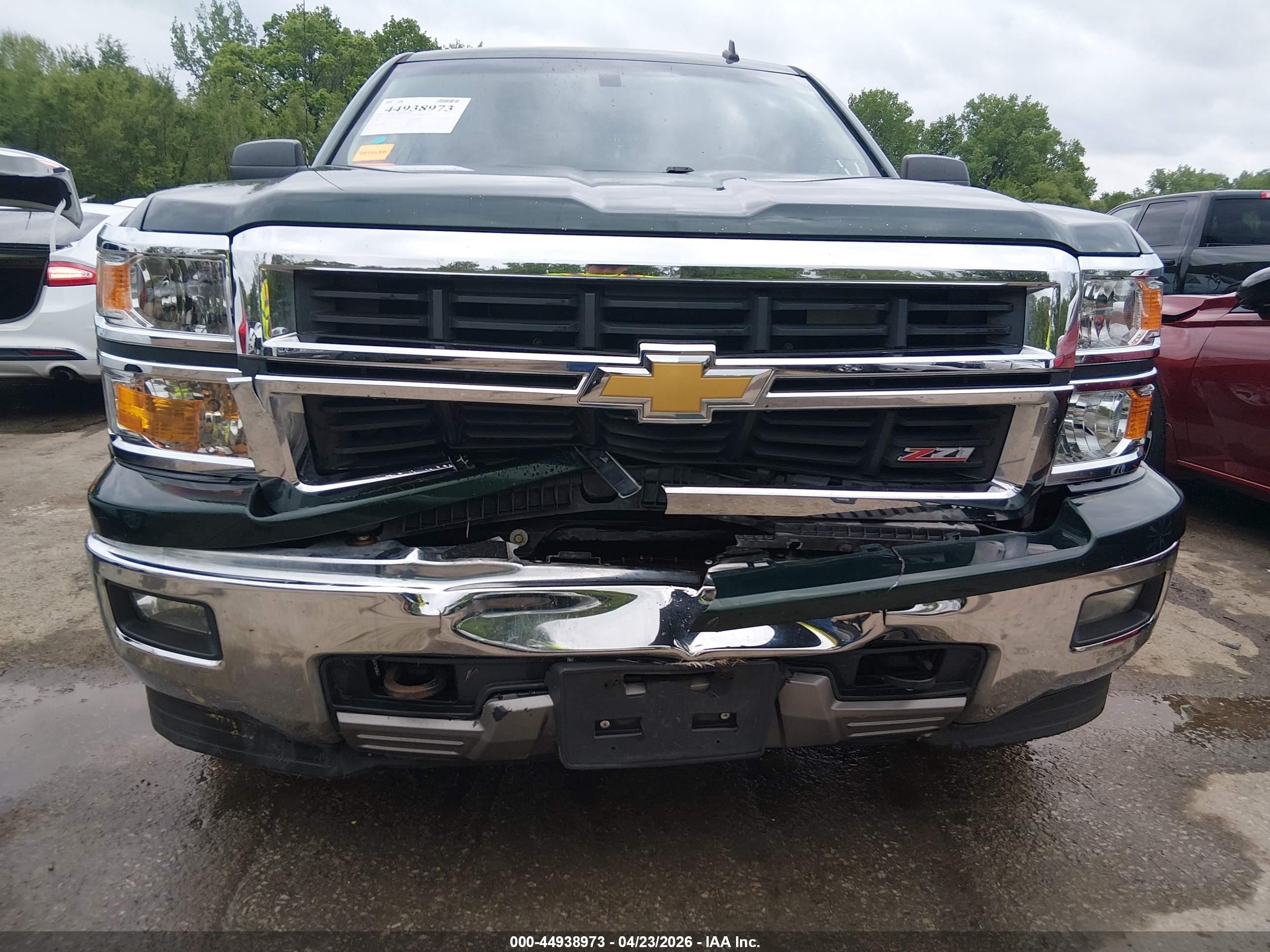 2014 Chevrolet Silverado 1500 2lt Green vin: 3GCUKREC2EG426763
