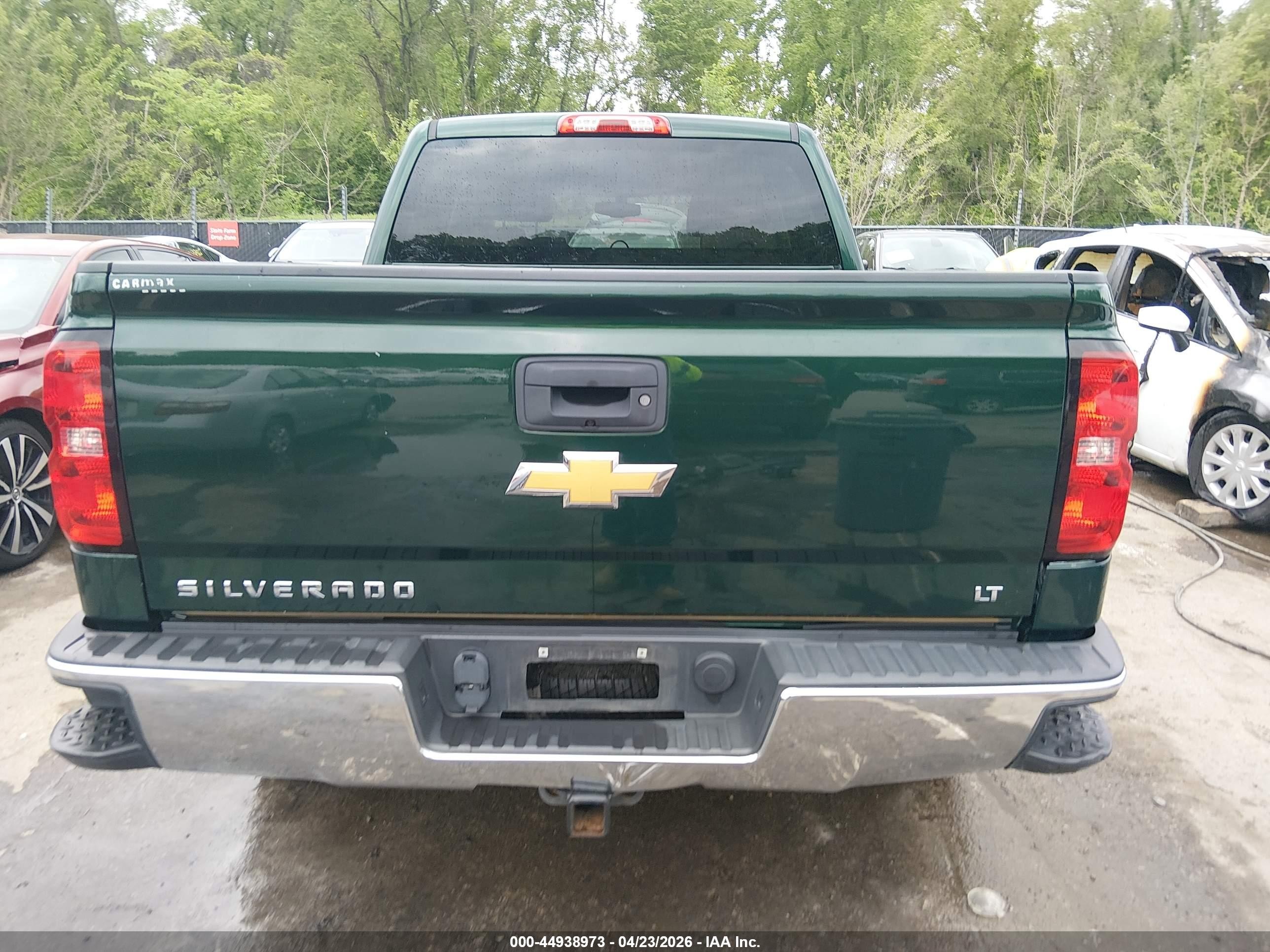 2014 Chevrolet Silverado 1500 2lt Green vin: 3GCUKREC2EG426763