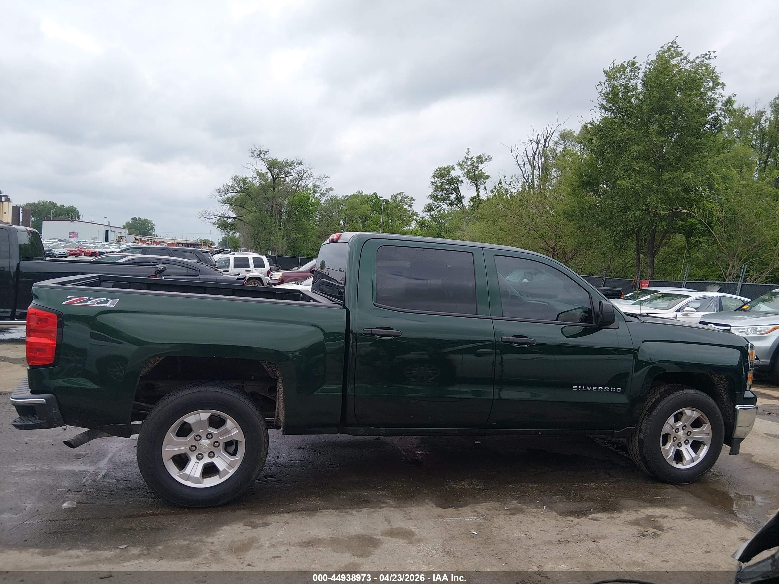 2014 Chevrolet Silverado 1500 2lt Green vin: 3GCUKREC2EG426763