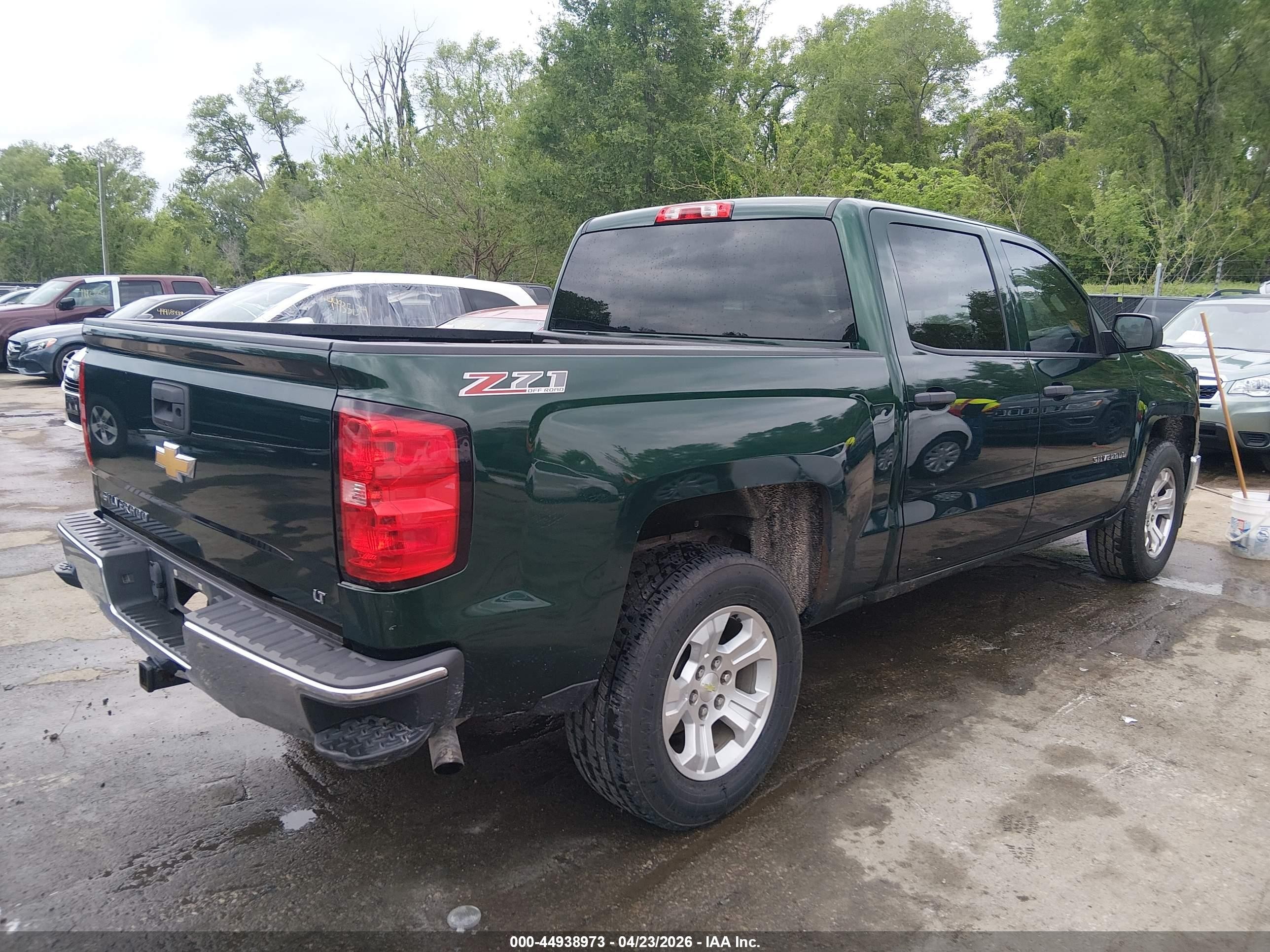 2014 Chevrolet Silverado 1500 2lt Green vin: 3GCUKREC2EG426763