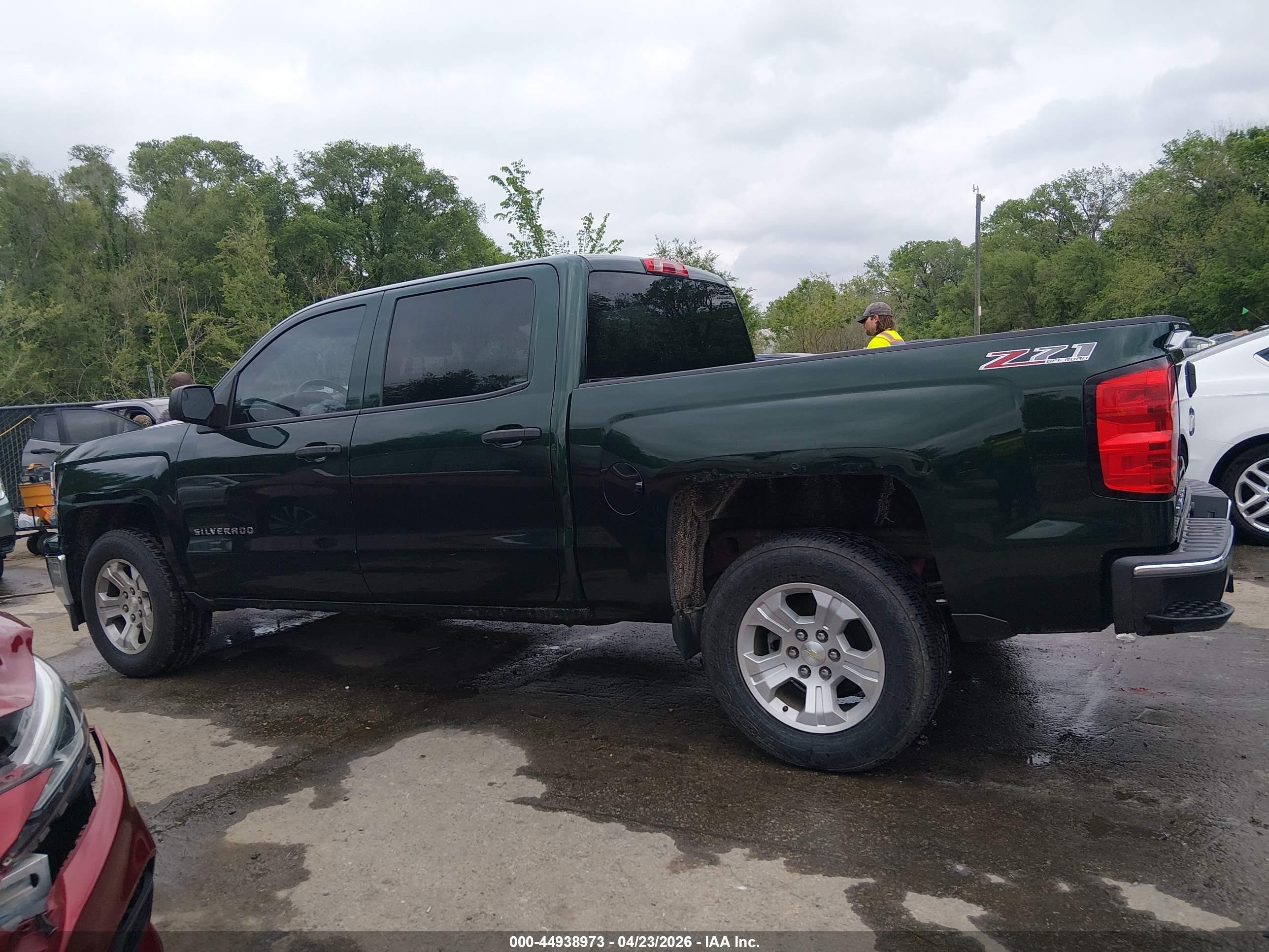 2014 Chevrolet Silverado 1500 2lt Green vin: 3GCUKREC2EG426763