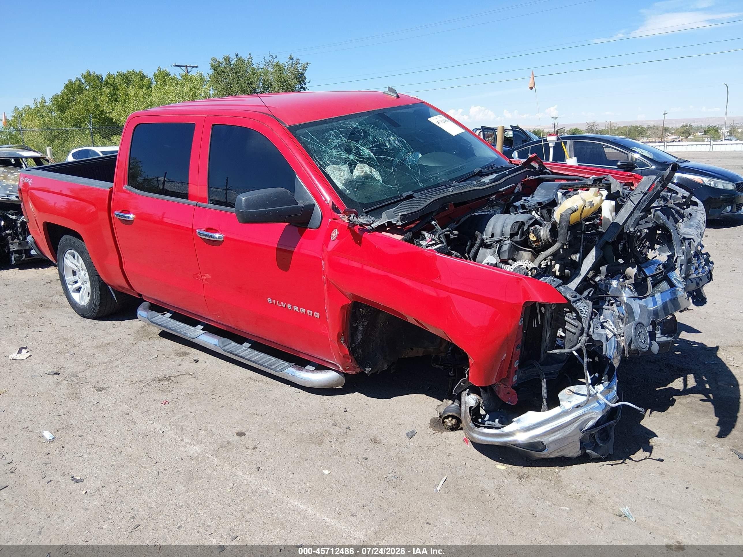 2014 Chevrolet Silverado 1500 Lt Red vin: 3GCUKREC2EG456099