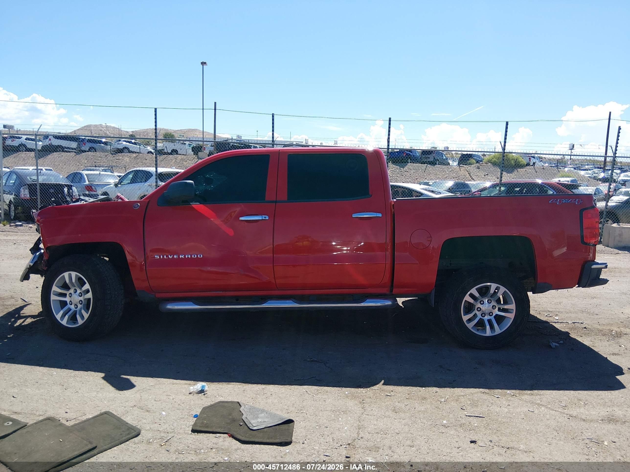 2014 Chevrolet Silverado 1500 Lt Red vin: 3GCUKREC2EG456099