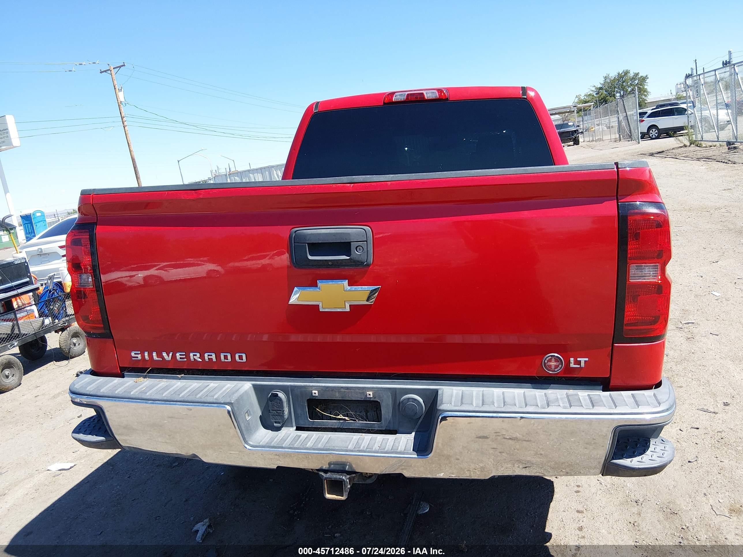 2014 Chevrolet Silverado 1500 Lt Red vin: 3GCUKREC2EG456099