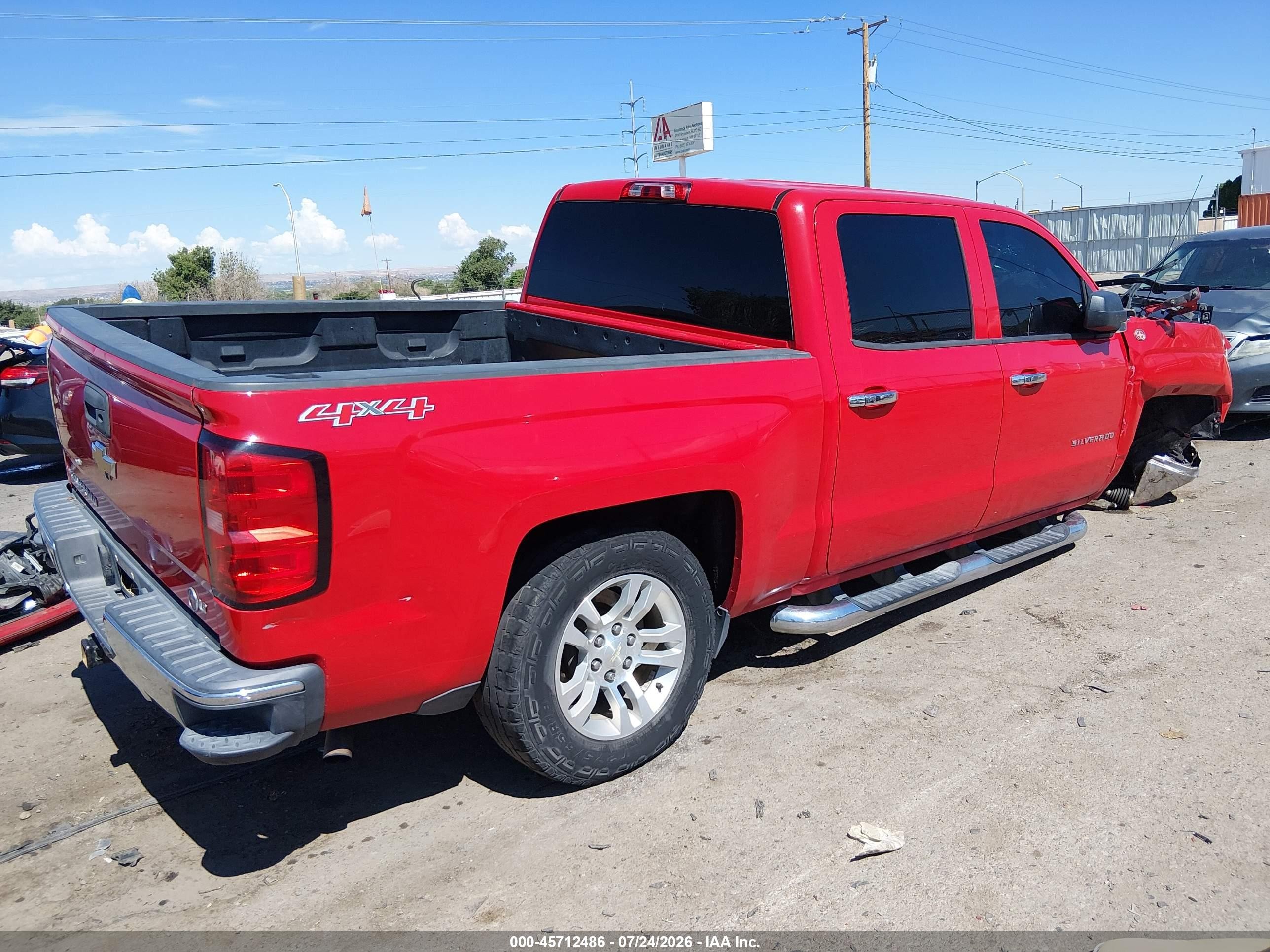 2014 Chevrolet Silverado 1500 Lt Red vin: 3GCUKREC2EG456099
