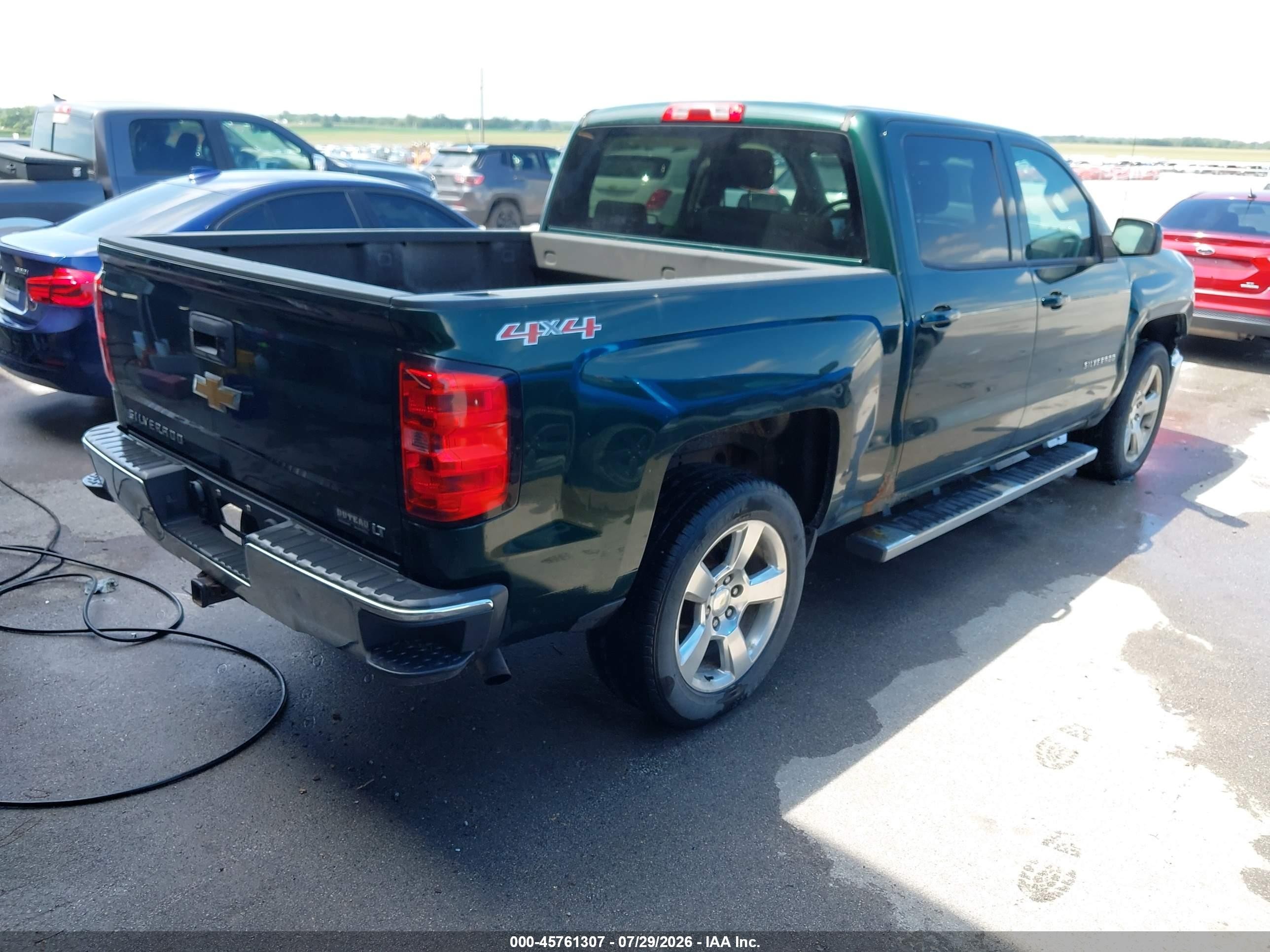2014 Chevrolet Silverado 1500 Lt Зеленый vin: 3GCUKREC2EG493931