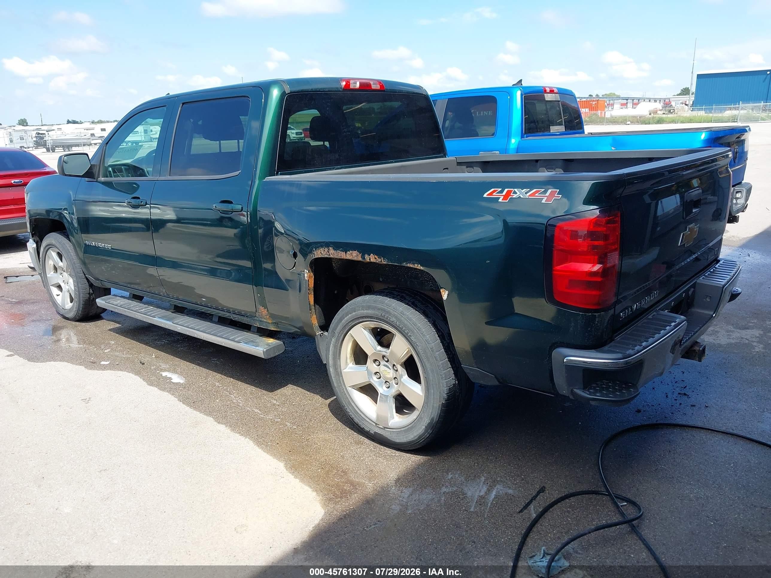 2014 Chevrolet Silverado 1500 Lt Зеленый vin: 3GCUKREC2EG493931