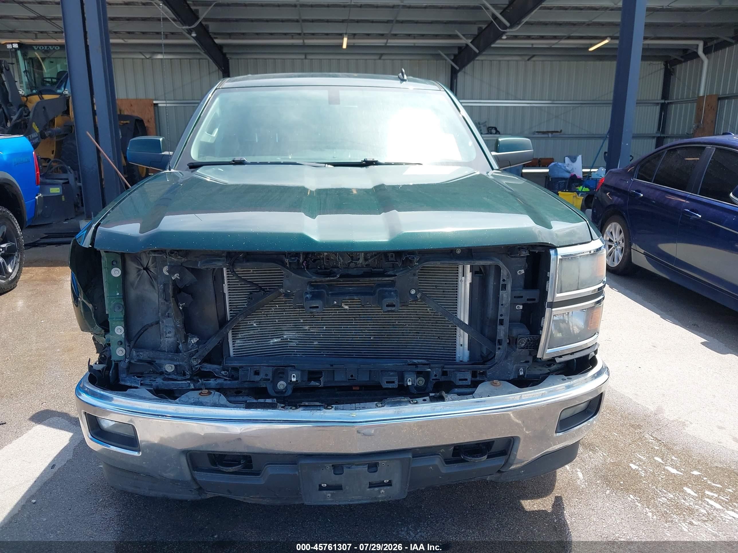 2014 Chevrolet Silverado 1500 Lt Зеленый vin: 3GCUKREC2EG493931