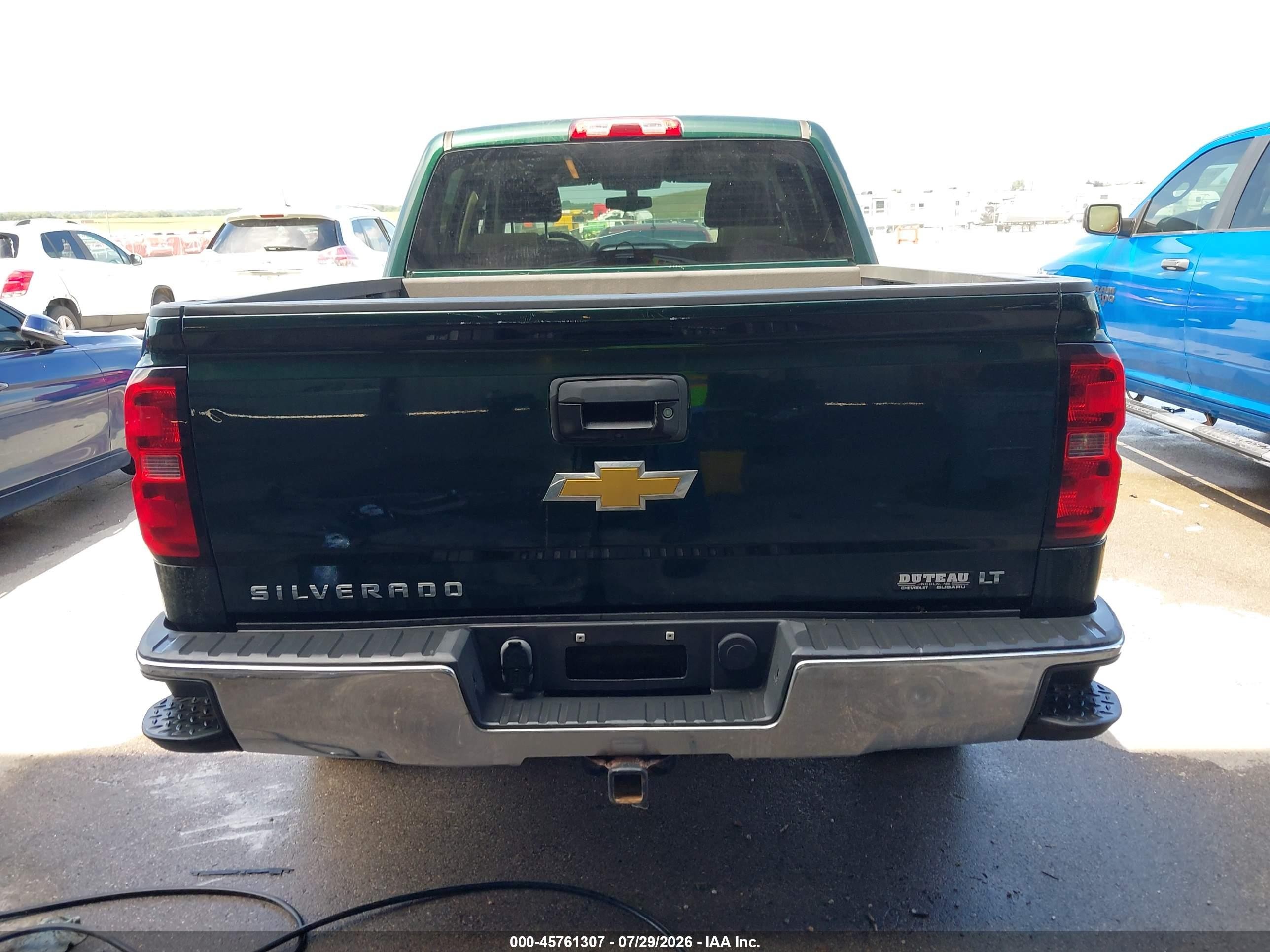 2014 Chevrolet Silverado 1500 Lt Зеленый vin: 3GCUKREC2EG493931