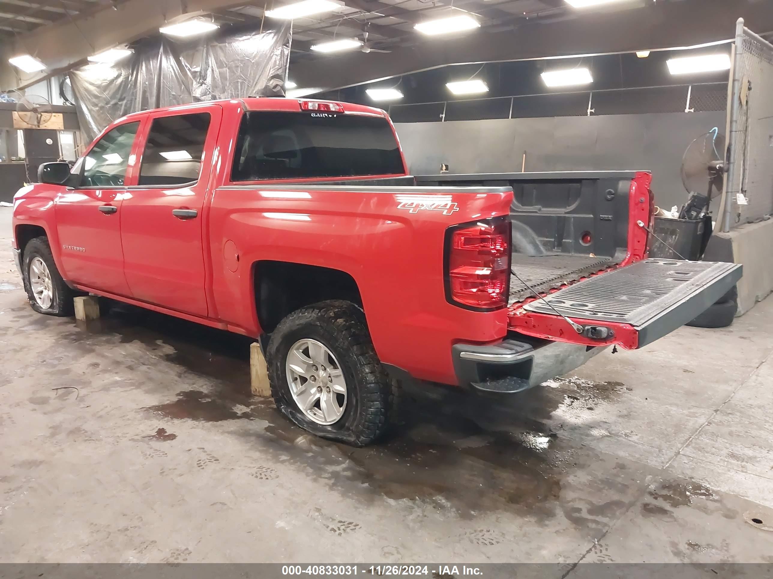 2014 Chevrolet Silverado 1500 1lt Red vin: 3GCUKREC2EG506547