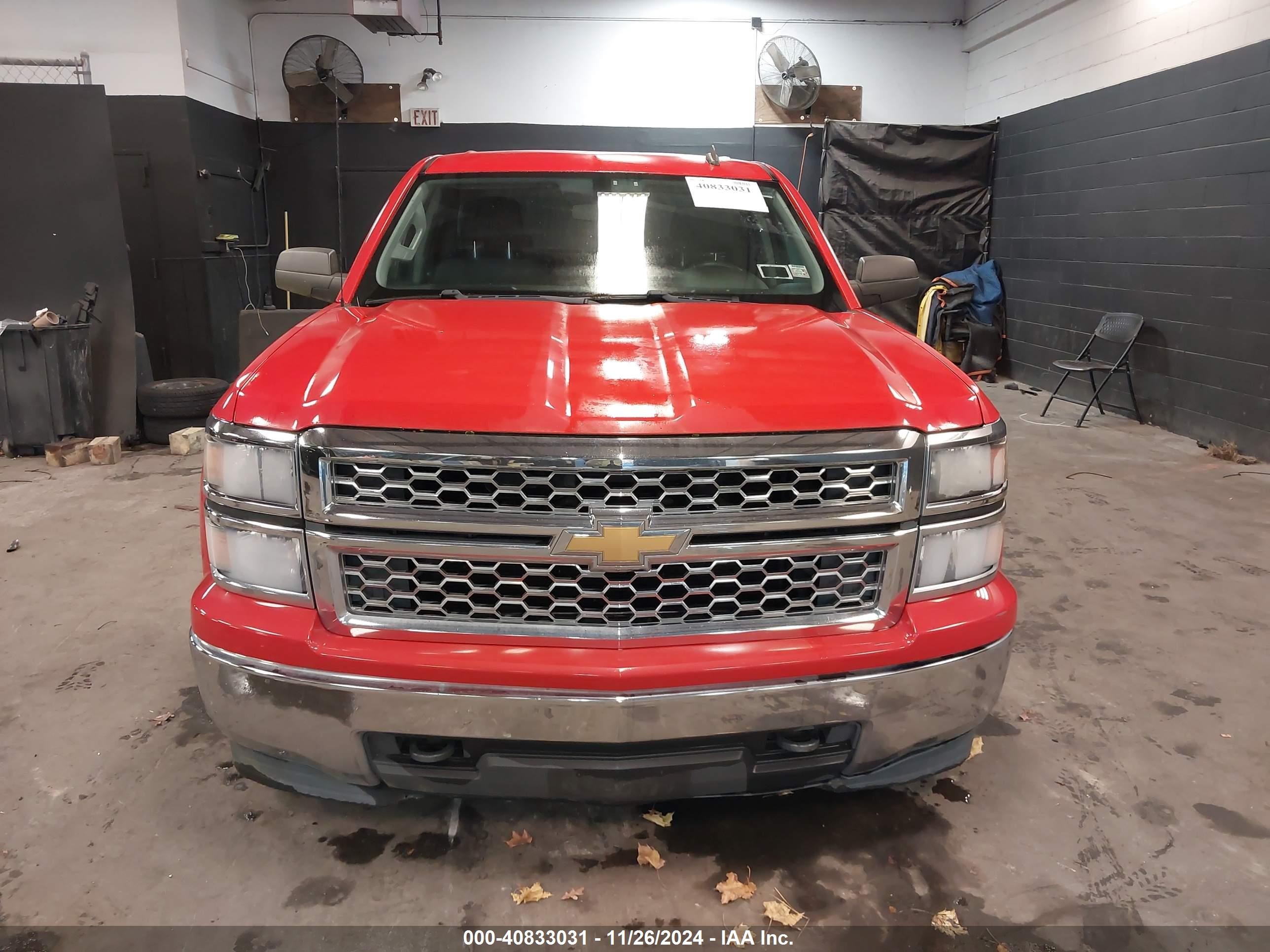 2014 Chevrolet Silverado 1500 1lt Red vin: 3GCUKREC2EG506547