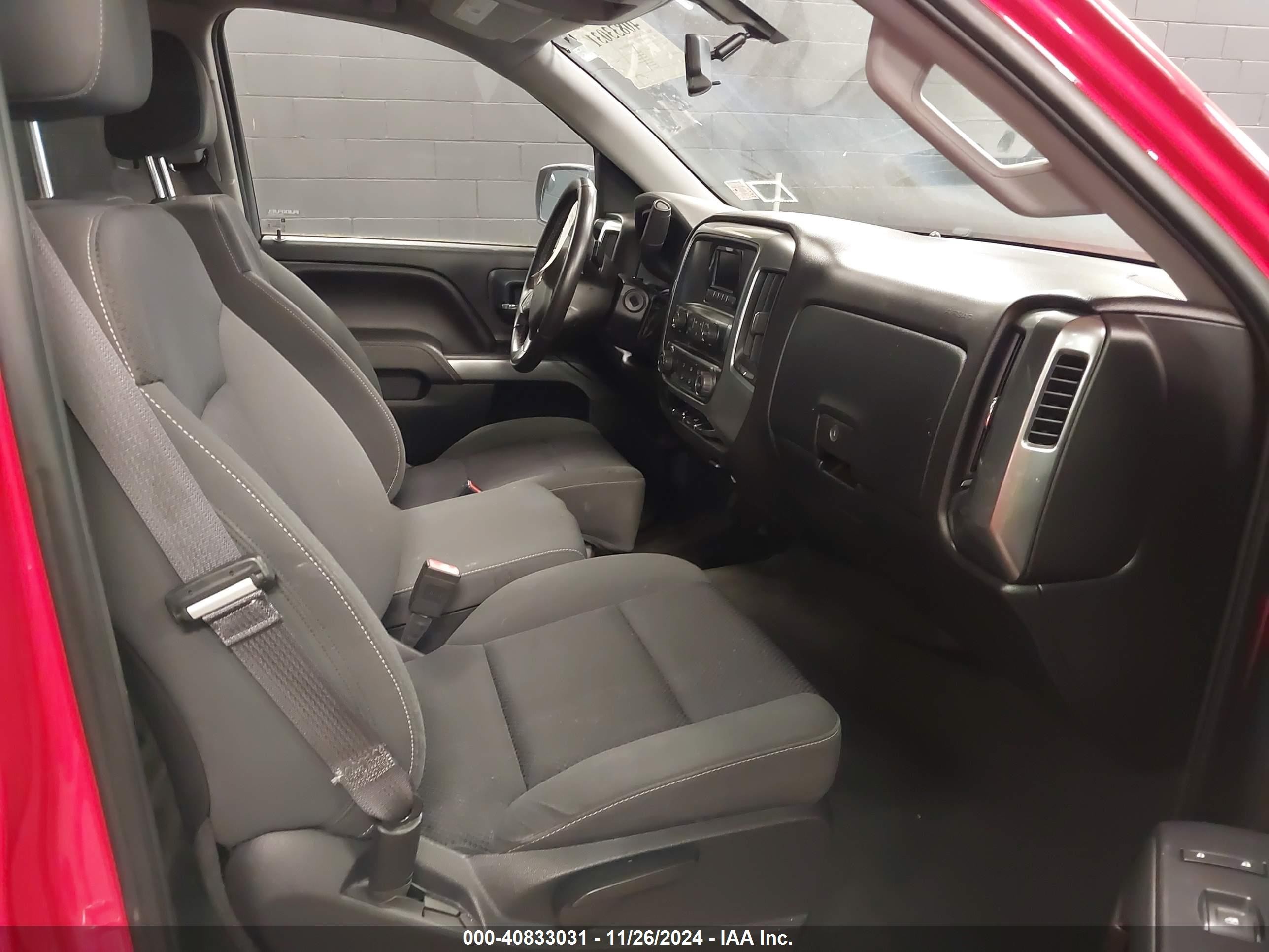 2014 Chevrolet Silverado 1500 1lt Red vin: 3GCUKREC2EG506547