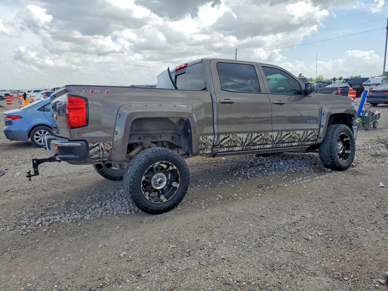 2014 Chevrolet Silverado K1500 Lt Коричневый vin: 3GCUKREC2EG540892