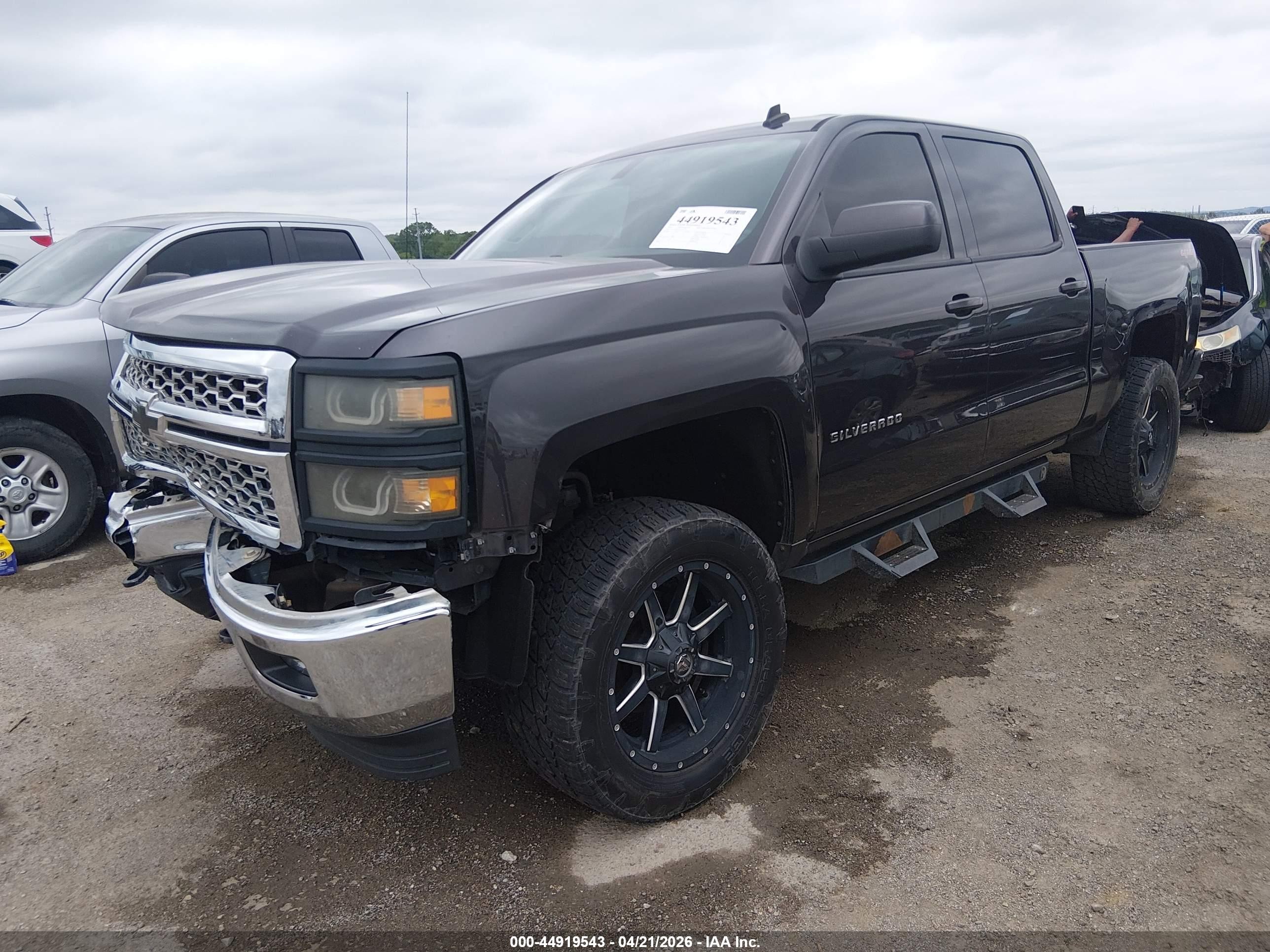 2014 Chevrolet Silverado 1500 1lt Gray vin: 3GCUKREC2EG567395