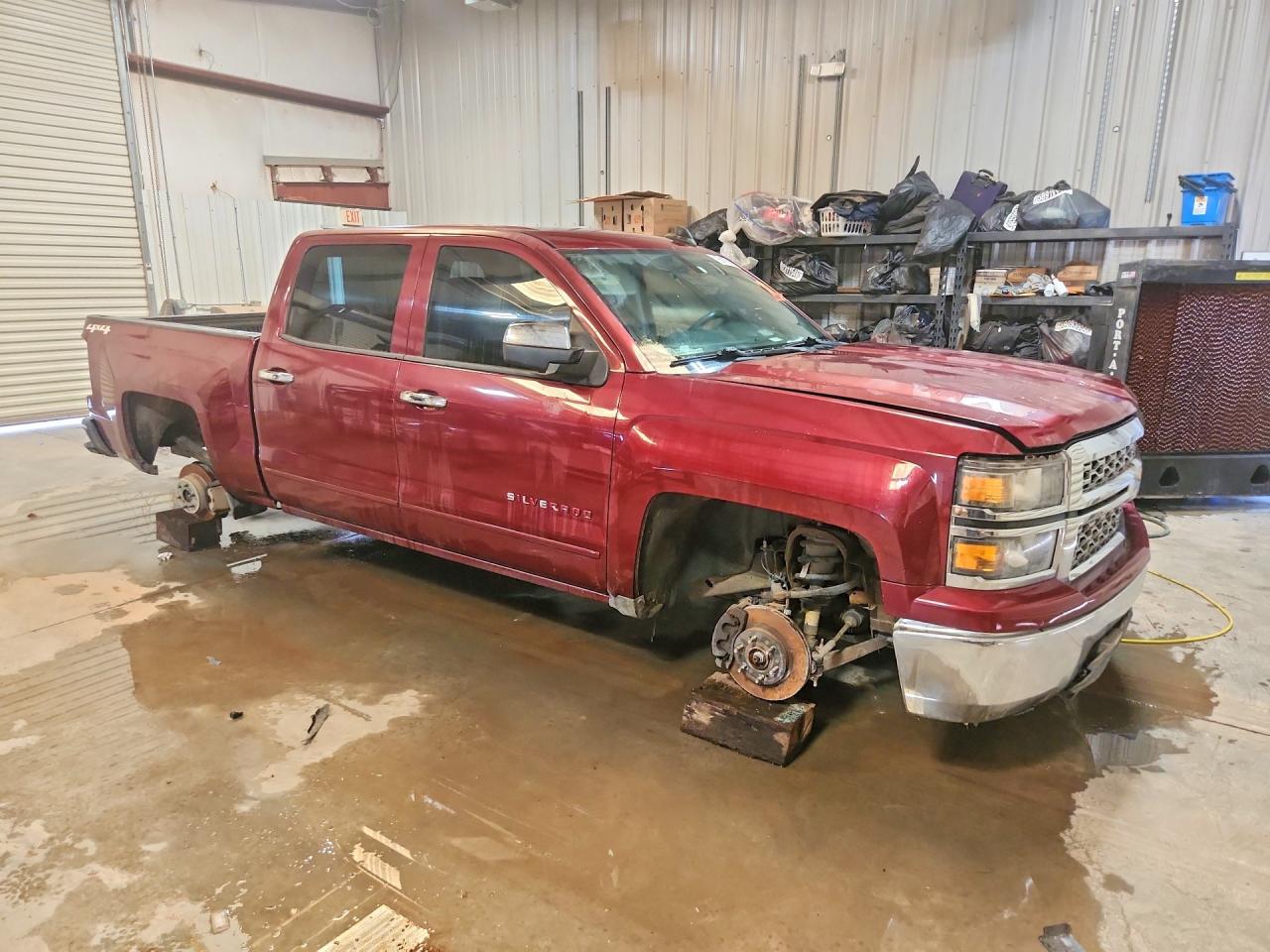 2015 Chevrolet Silverado K1500 Lt Maroon vin: 3GCUKREC2FG113066