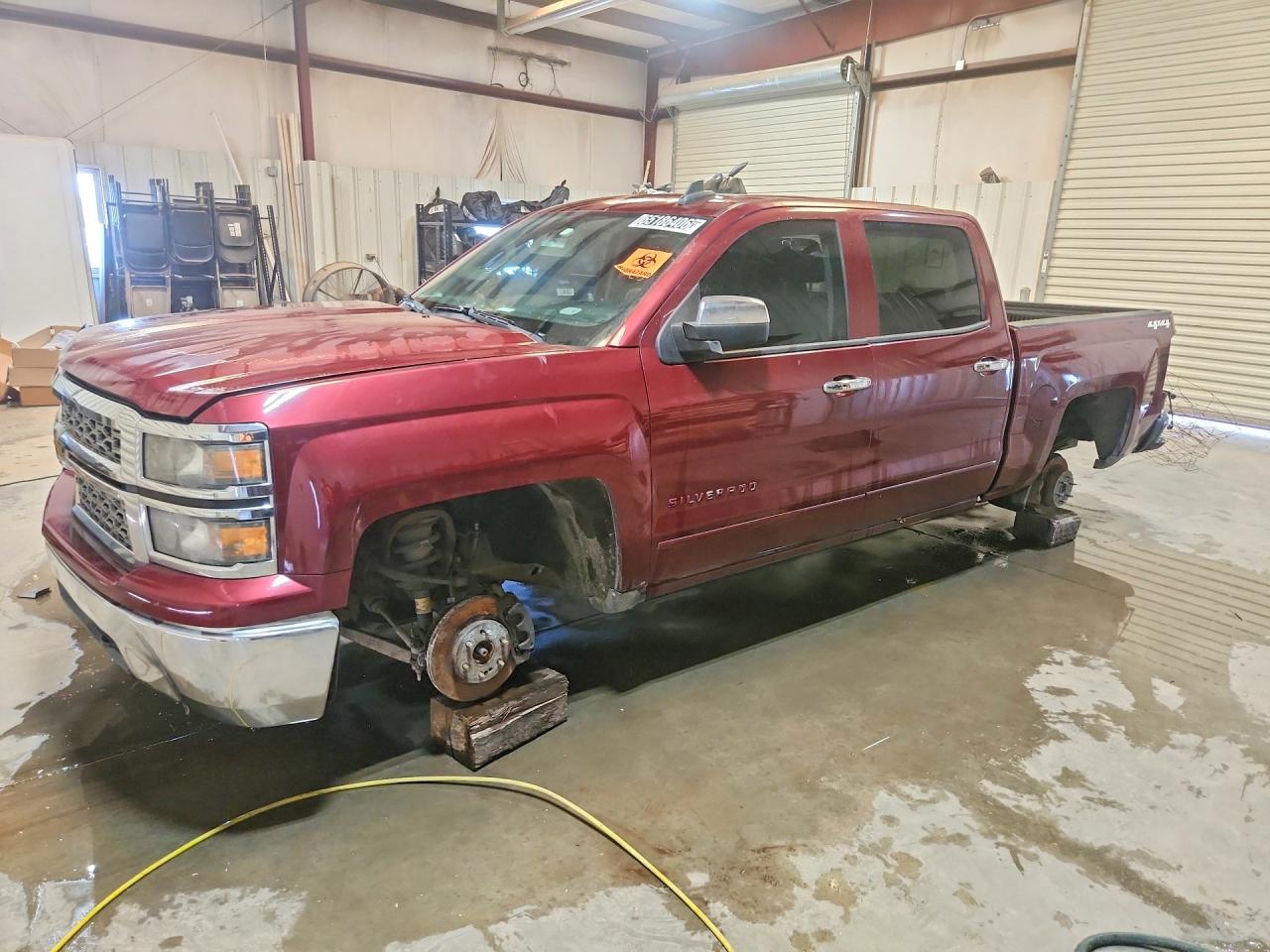 2015 Chevrolet Silverado K1500 Lt Maroon vin: 3GCUKREC2FG113066