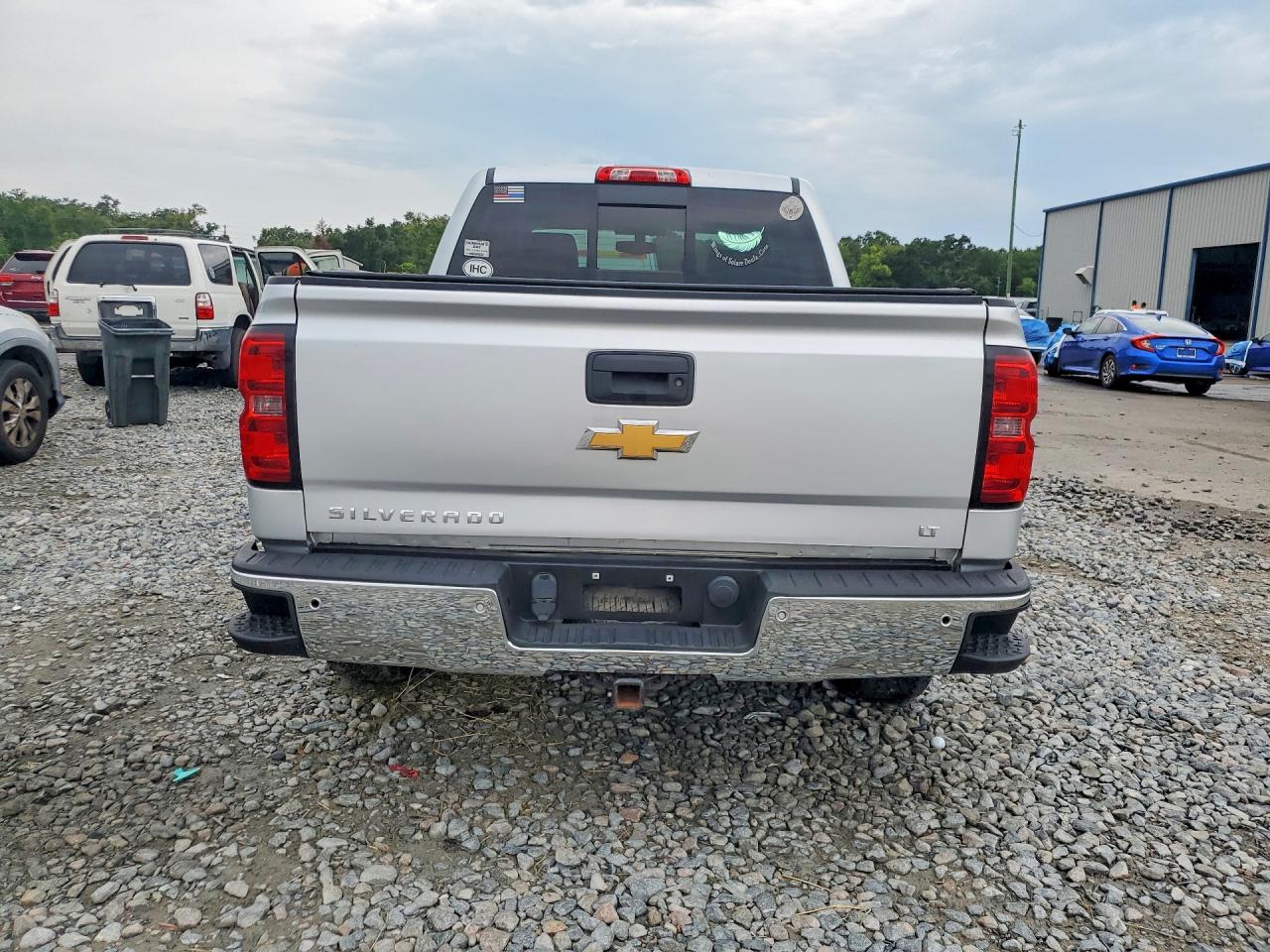 2015 Chevrolet Silverado K1500 Lt Silver vin: 3GCUKREC2FG115299